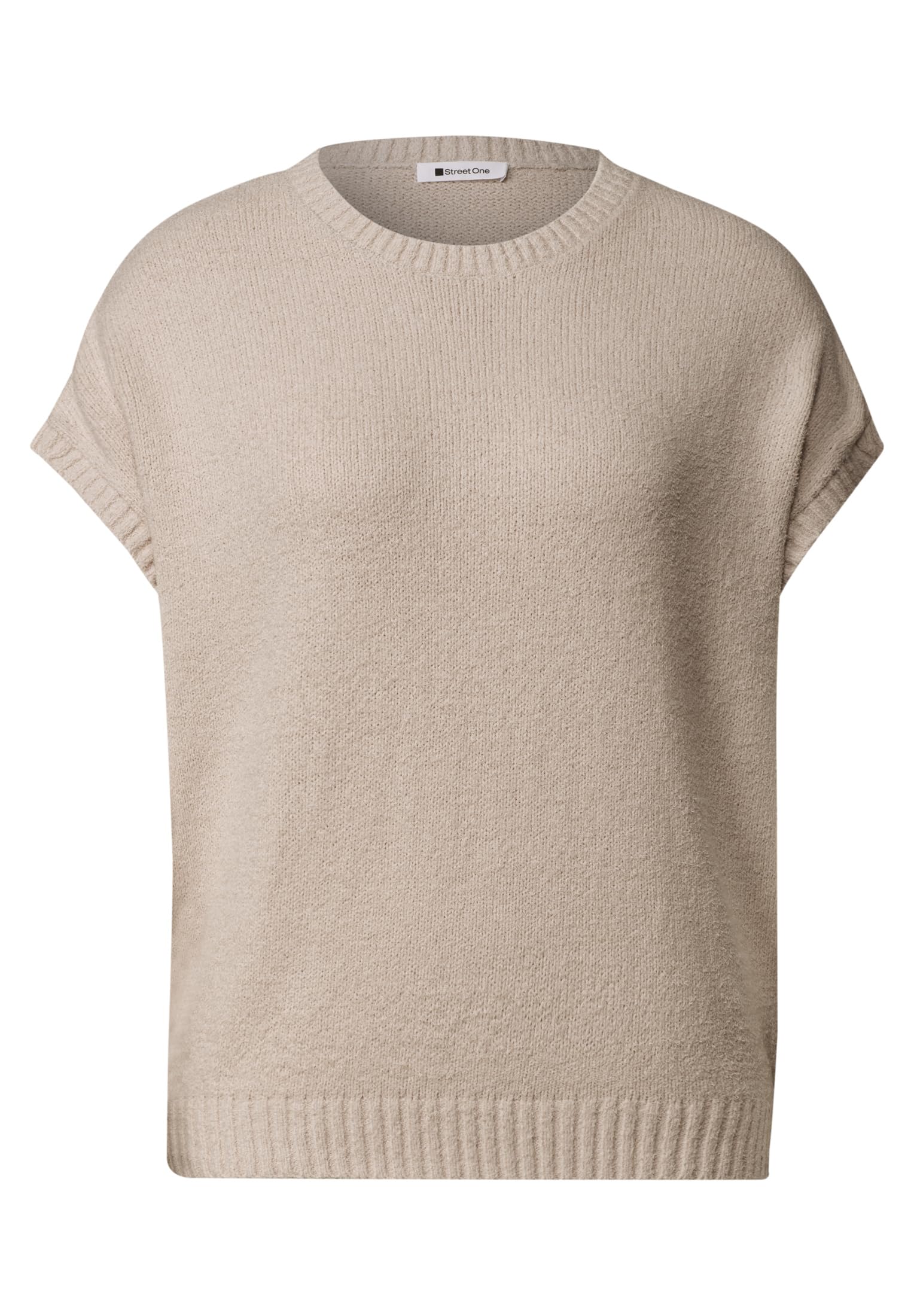 Street One Damen Ärmelloser Pullover mit Rundhals