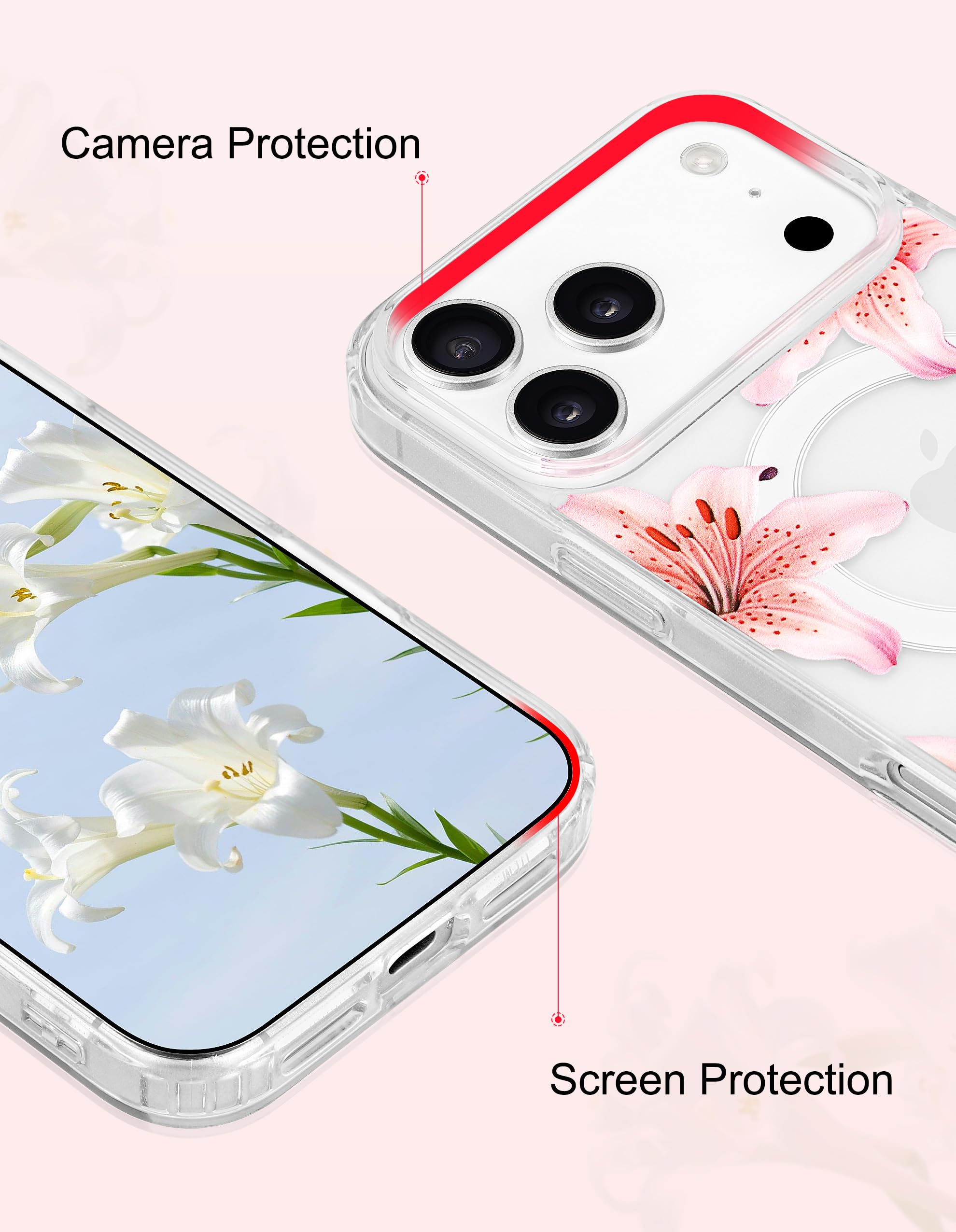Amazon.com: Aitipy Lily Phone Case for iPhone 17 Pro, Compatible