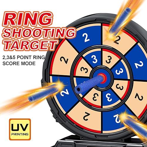 Miniatura 2 de Juguete de disparo para niños de 5 6 7 8 9 10 años de edad objetivo de disparo digital con 2 pistolas de juguete 20 dardos de espuma juegos de