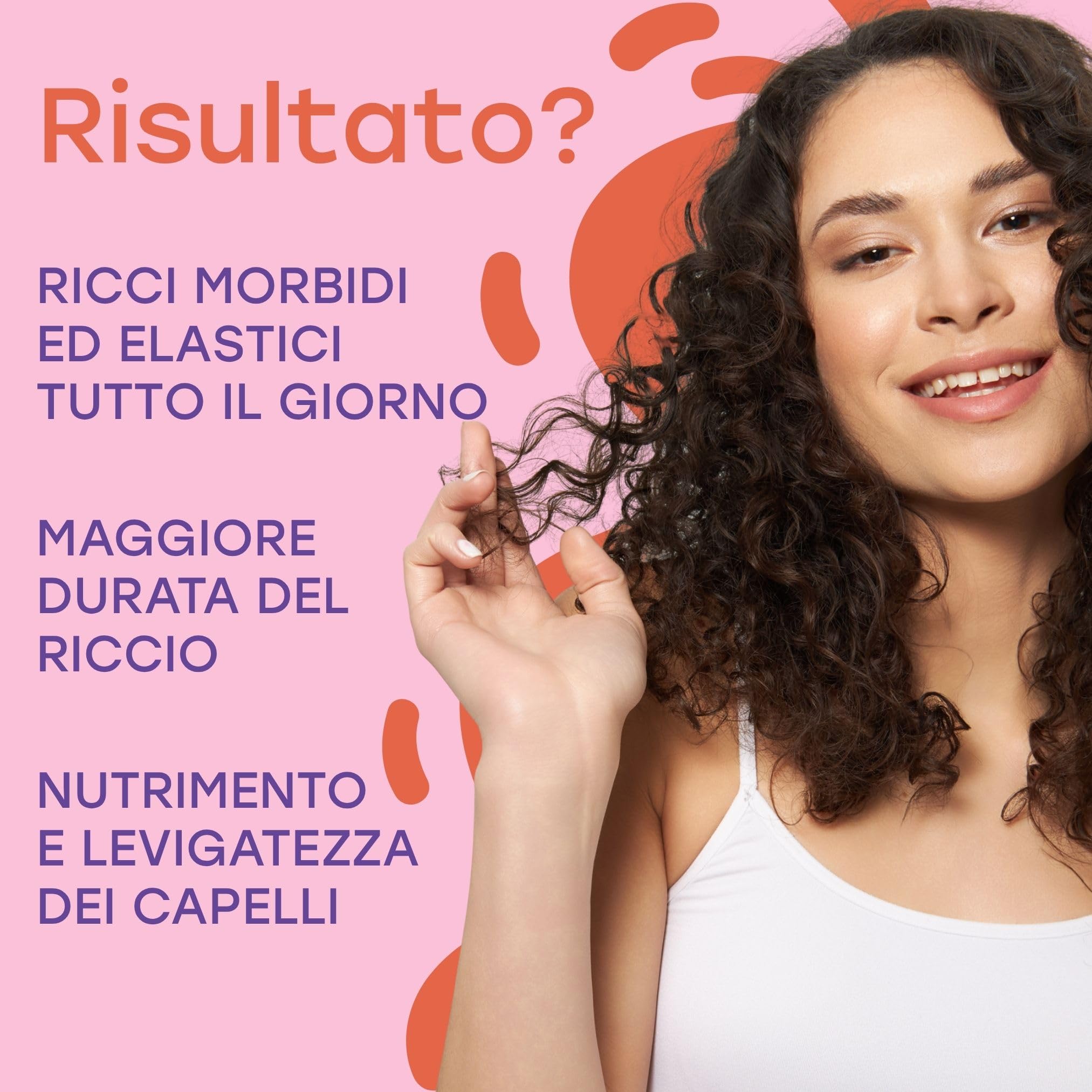 TWISTY Set Styling – Crema Ricci, Schiuma Capelli e Curl Booster – Kit Completo per Capelli Ricci e Mossi Definiti
