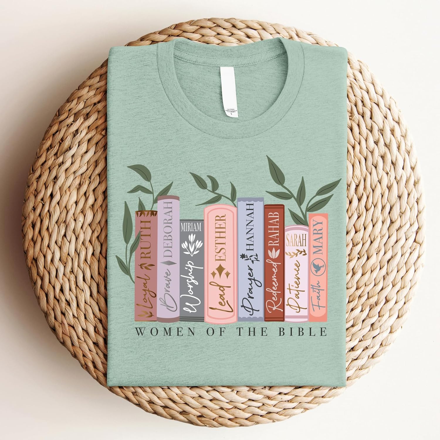 Love in Faith | Women of The Bible Short Sleeve | Christian T-Shirts for Women | Faith-Based Apparel | Christian Gifts - Image 5