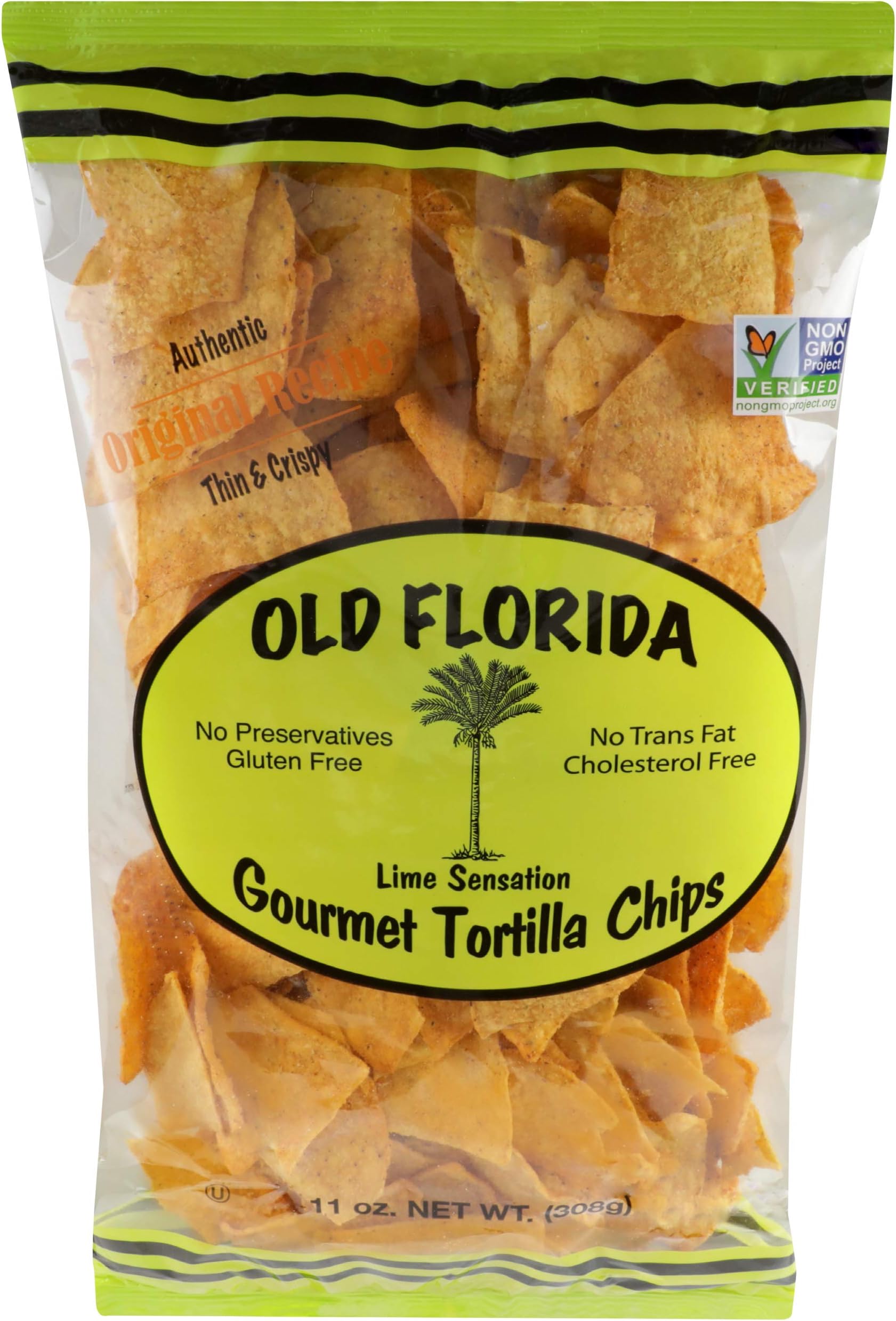 OLD FLORIDA GOURMET PRODUCTS, INC Lime Sensation Tortilla Chips, 11 OZ