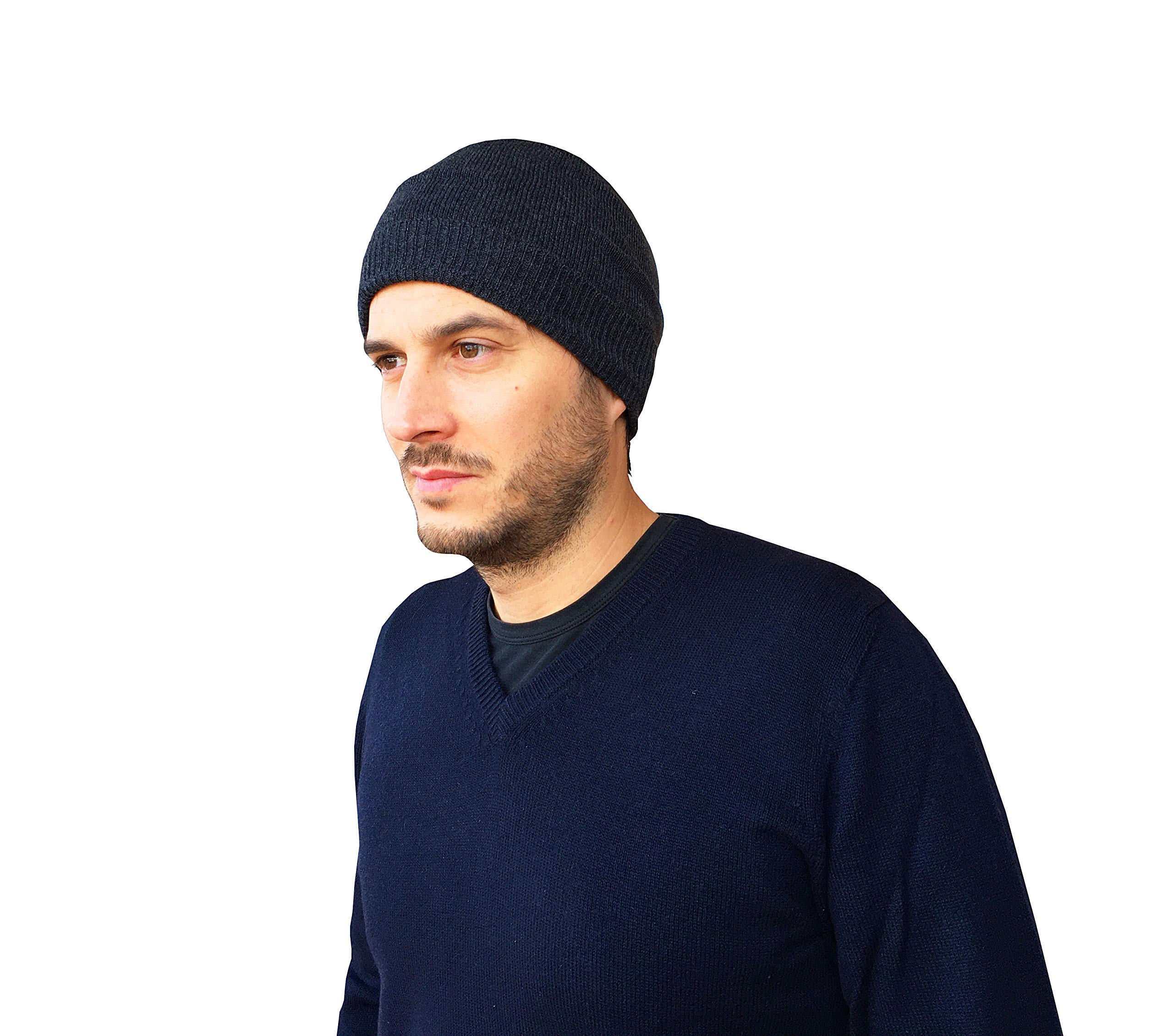 Berretto Cappello Uomo Invernale Cachemire 100%