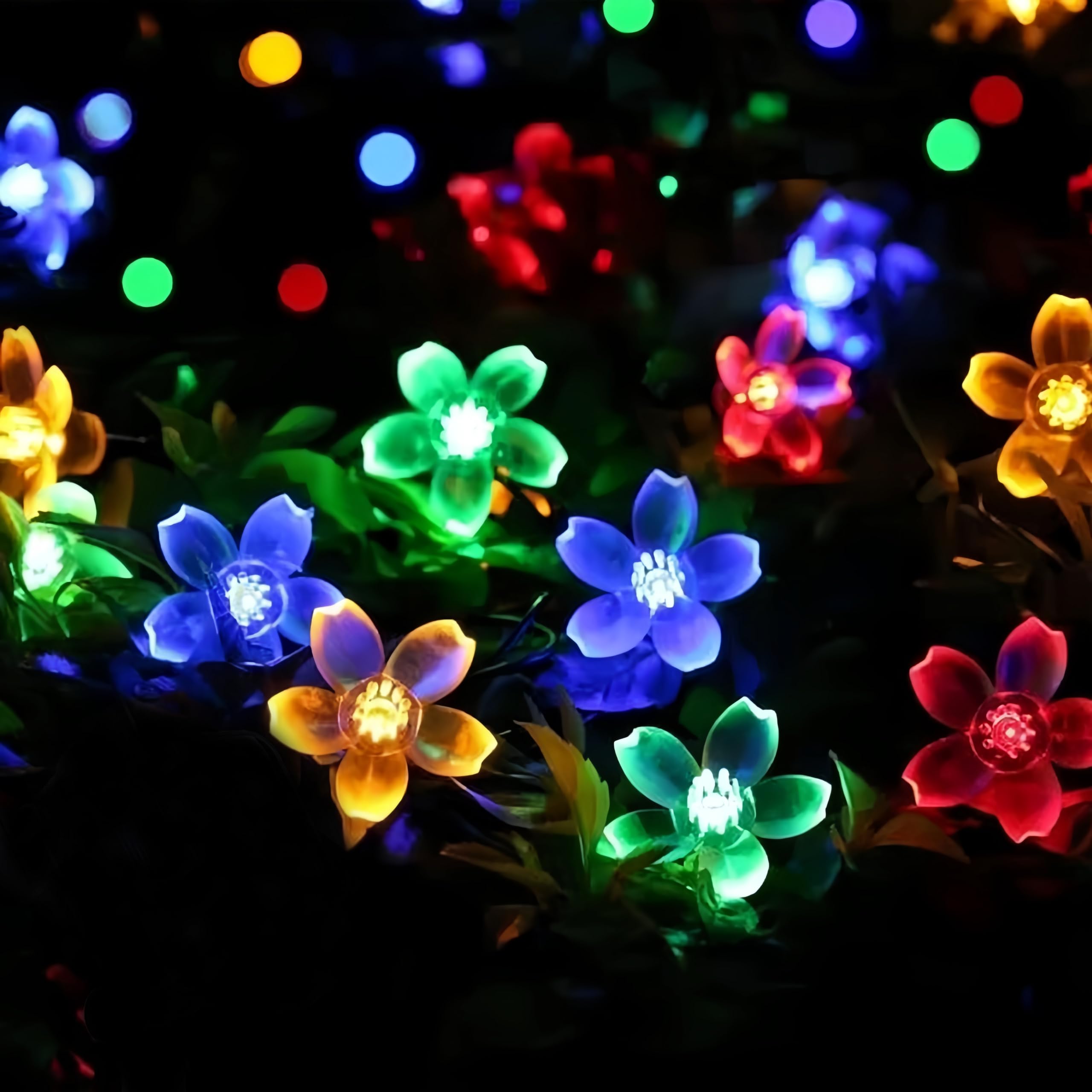 Clearhill Colorful 2Pack String Light Battery And Usb Powered 9.8Ft/3M 20Led Cherry Blossom String Light,Indoor/Outdoor Decoration - Ideal For Christmas, Garden, Birthday, Wedding, Party
