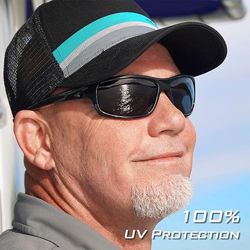 Miniatura 5 de KastKing Kateel Lentes de sol deportivos, polarizados, para hombres y mujeres, ideales para conducir, pesca, ciclismo y correr, protección