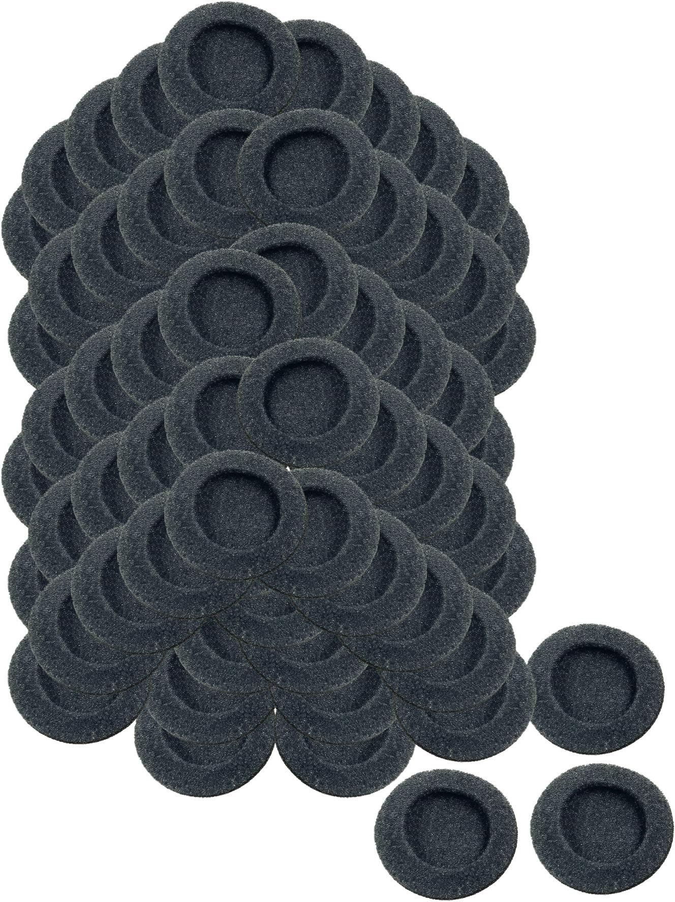 50mm / 2" Foam Earphone Ear Pad Earpad Headphone Covers, 72 pack / 36 Pairs