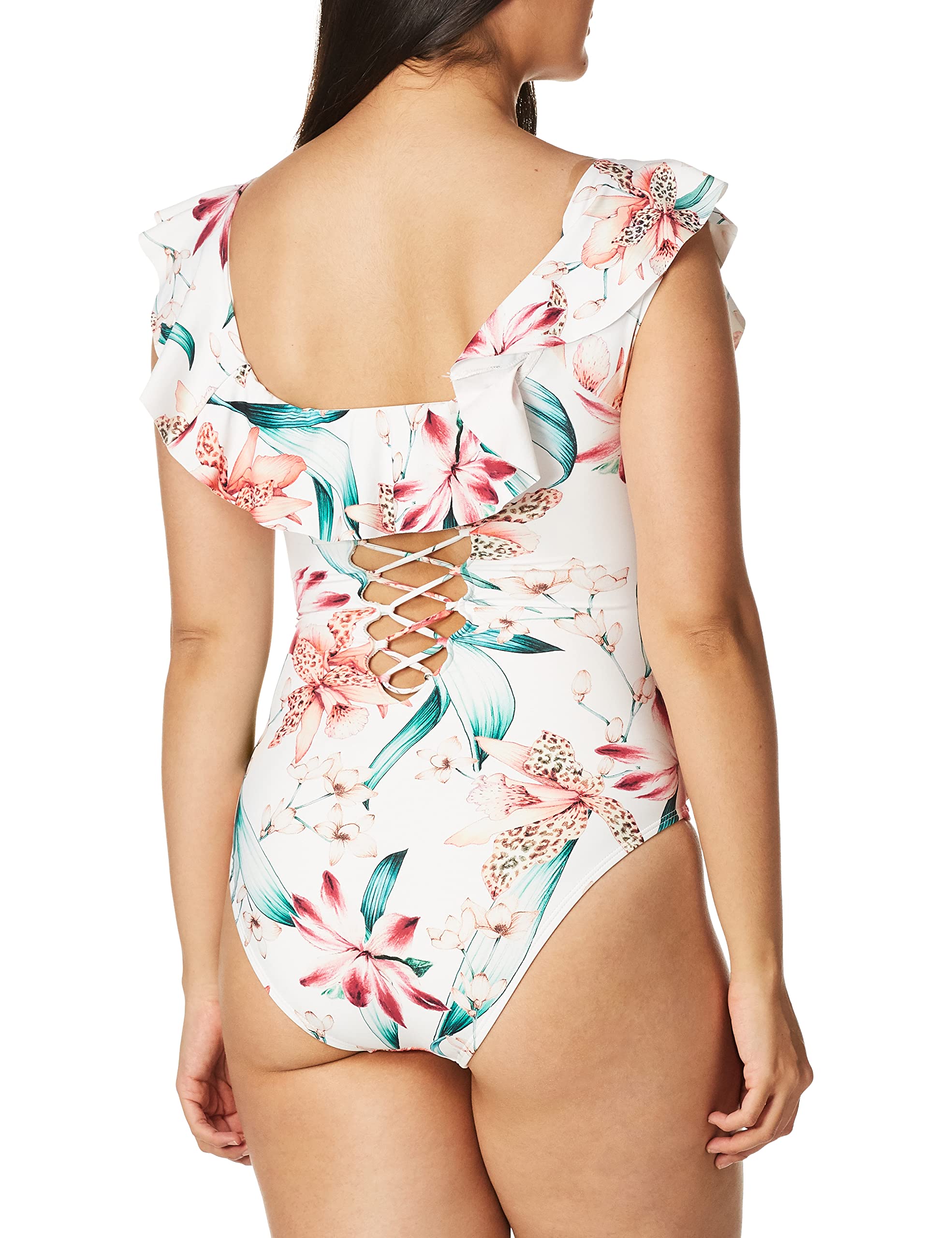 La Blanca Strój kąpielowy jednoczęściowy damski Off Shoulder Ruffle One Piece Swimsuit