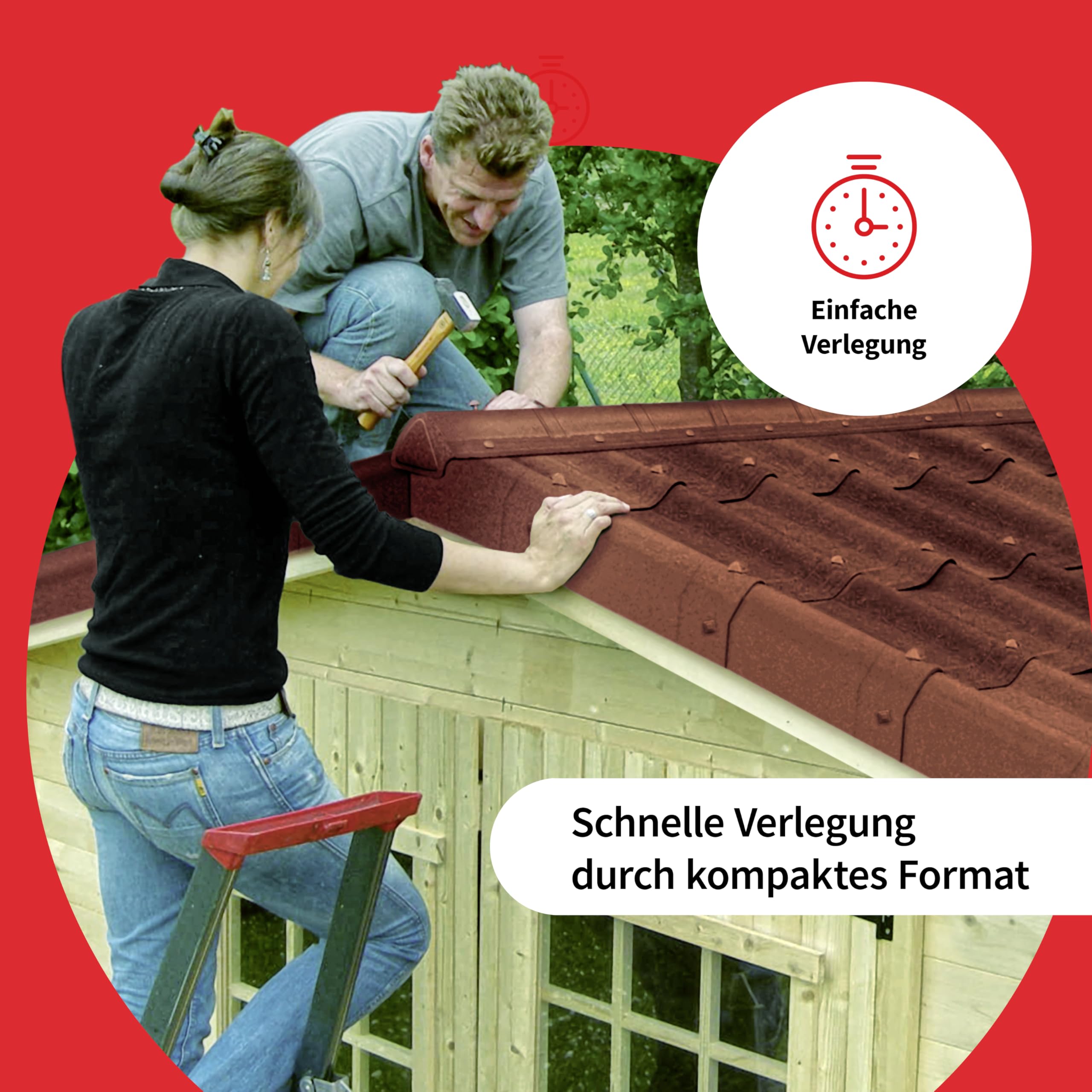 Onduvilla 7x Tegole impermeabili per copertura tetti gazebo casa garage Ondulina