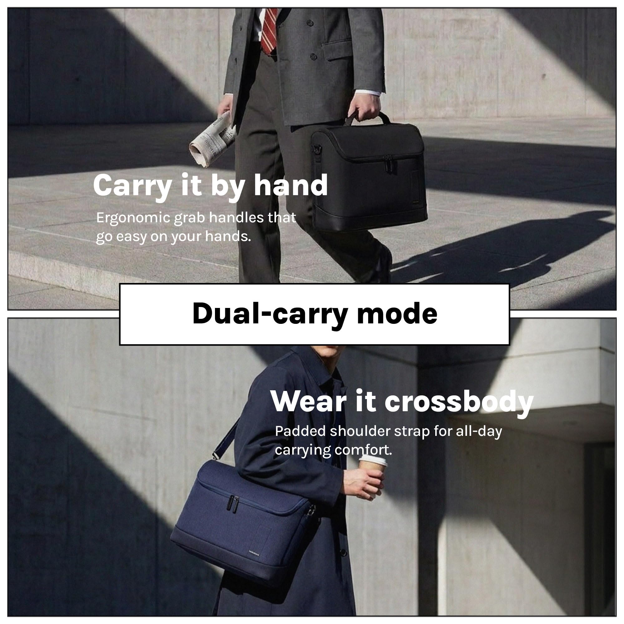 MOKOBARA Transit Briefcase 15.6 Inch Laptop Bag 15L Office Use — Amazon image 6