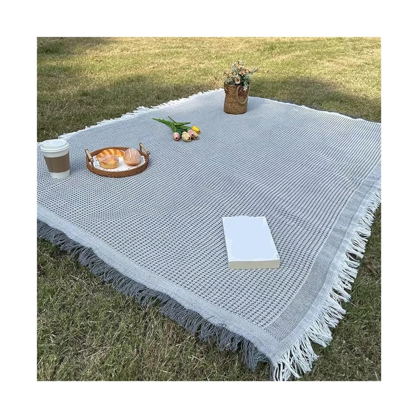 Koc piknikowy z poliestru i bawełny