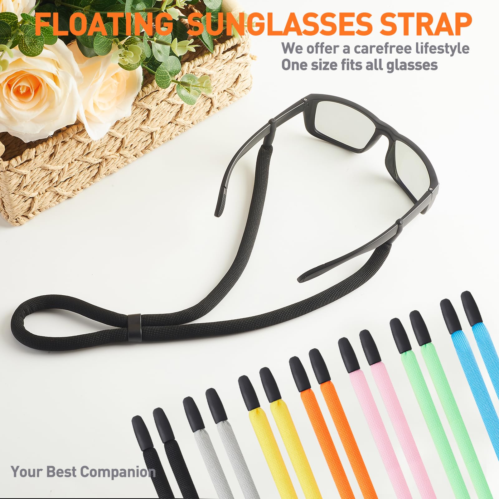 Correa para gafas, correa ajustable para gafas, correas deportivas para gafas de sol, soporte flotante para hombres, mujeres y niños