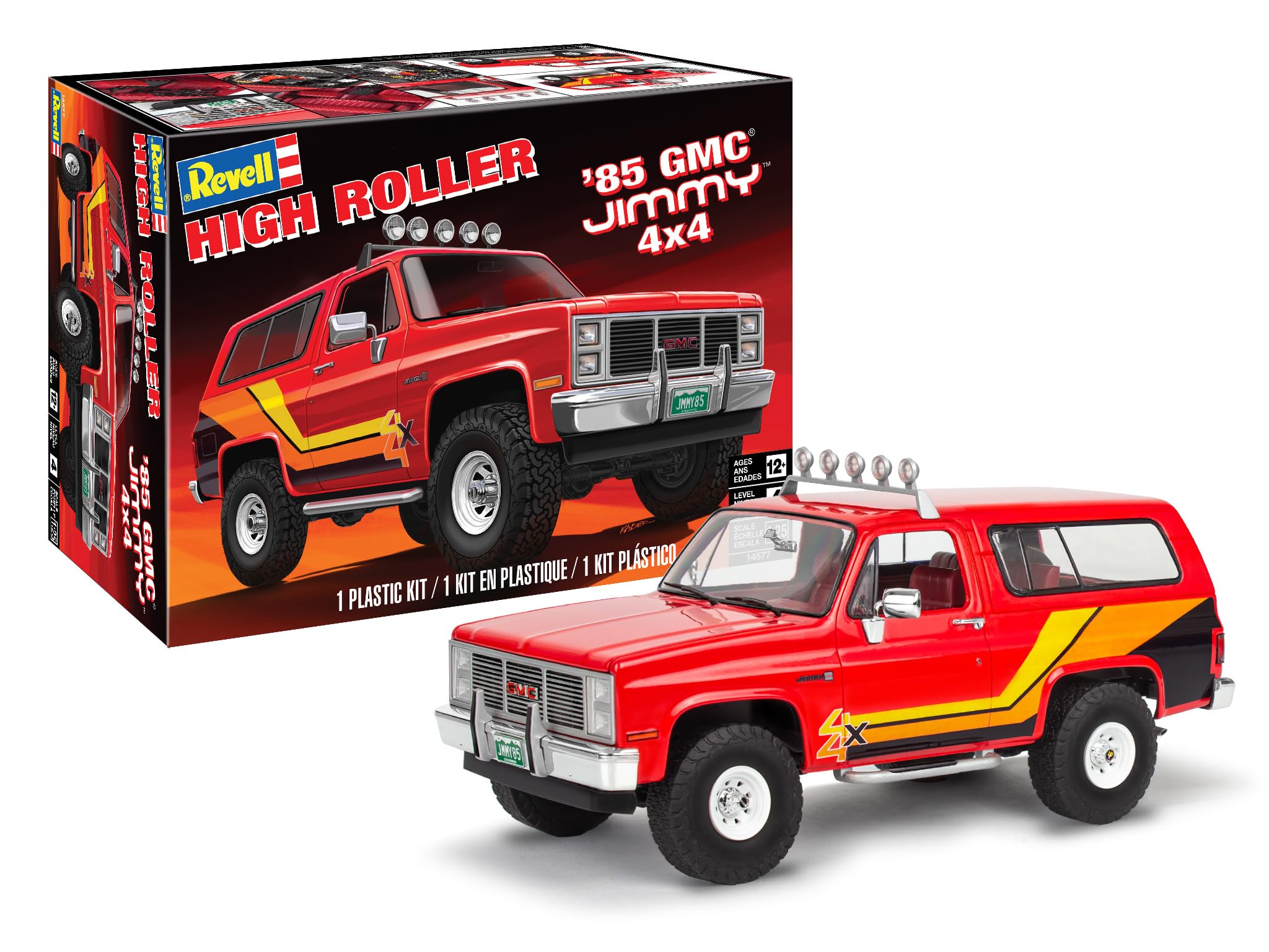 Revell Monogram 14577 - '85 GMC Jimmy High Roller 1:25 Scale - Unbuilt/Unpainted Plastic Model Kit