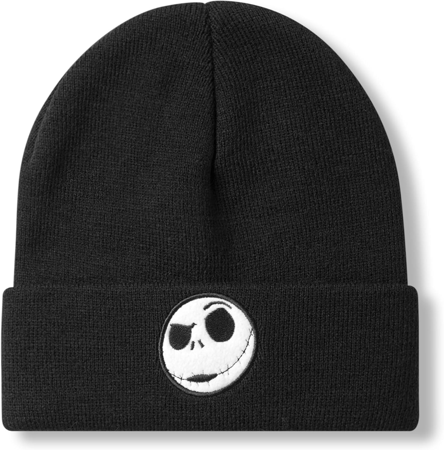 Disney The Nightmare Before Christmas Unisex Beanie Hat in Black | Knitted Winter Hat with Jack Skellington Embroidered Character for Men & Women | One Size Warm Hat | Halloween Movie Merchandise Gift - Image 4