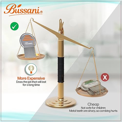 Miniatura 4 de Bussani Eliminación de peine de piojos  Eficaz para huevos de liendres o caspa  No se oxida  Sin tirones del cabello  Lo mejor para cabello húmedo