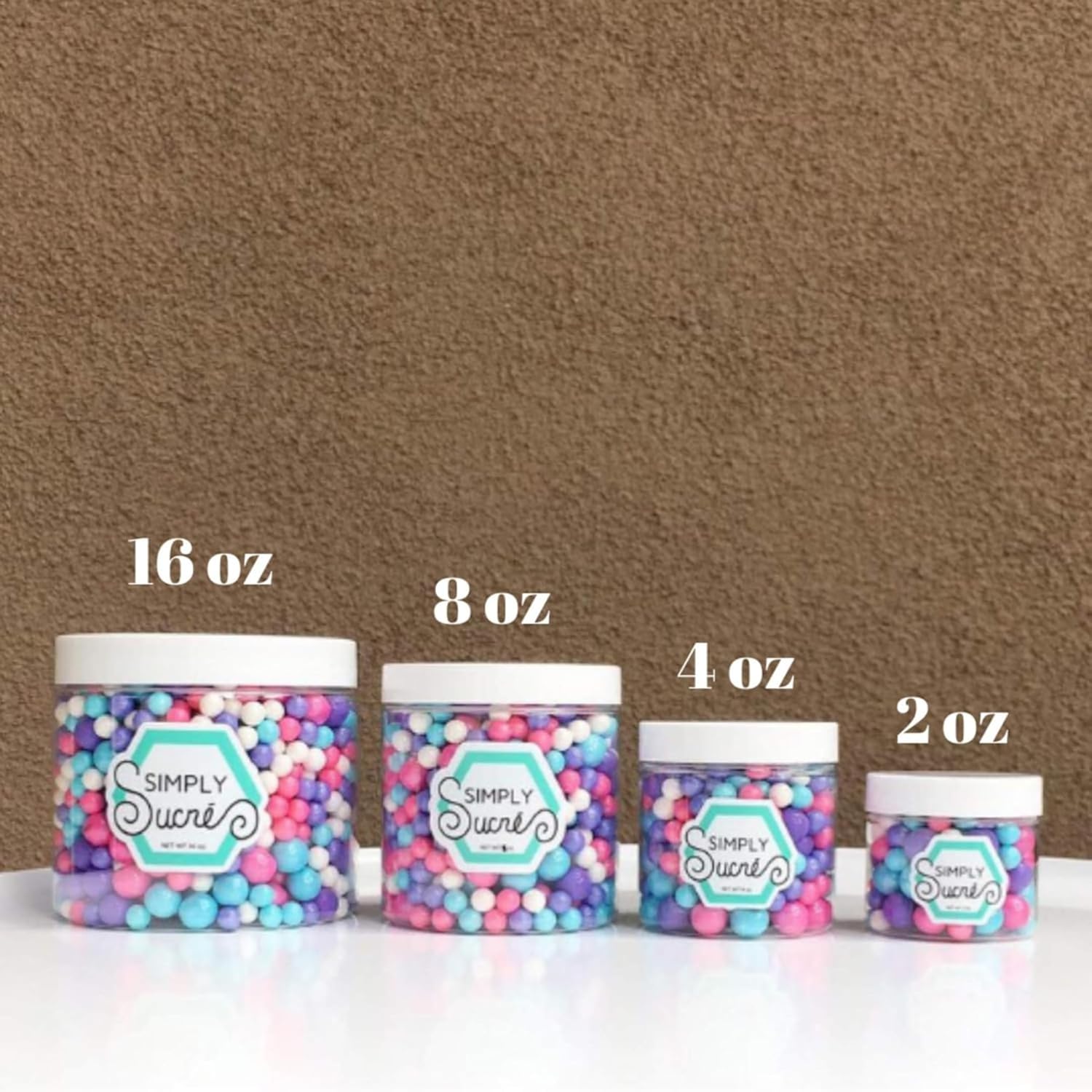 Strawberry Fields Sprinkle Mix by Simply Sucré | Strawberry Shortcake | Edible Sprinkles | Bulk Sizes: 4 oz, 8 oz, 16 oz, 24 oz (8 oz)