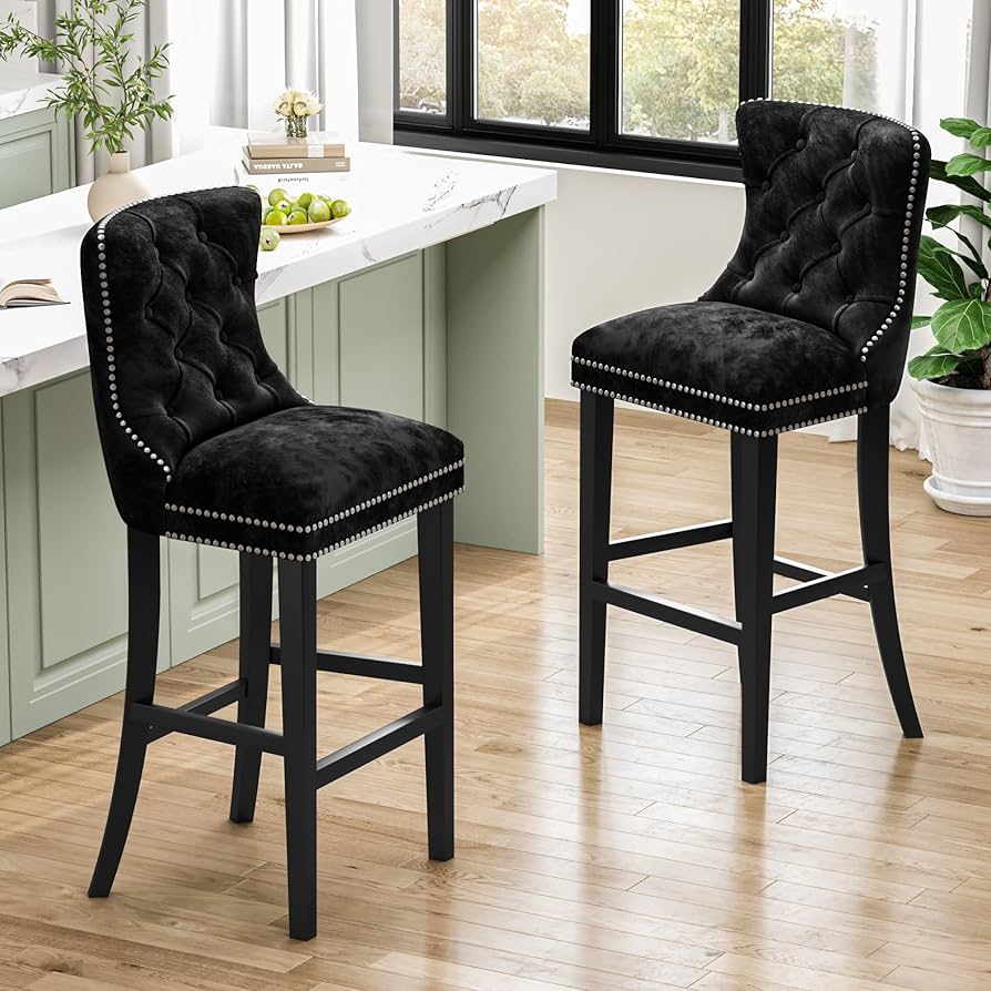 【kimichi】DUENDE FRANK STOOL ホワイト Amazon.com - DUHOME Wood Bar Stools Set of 2, Counter Height