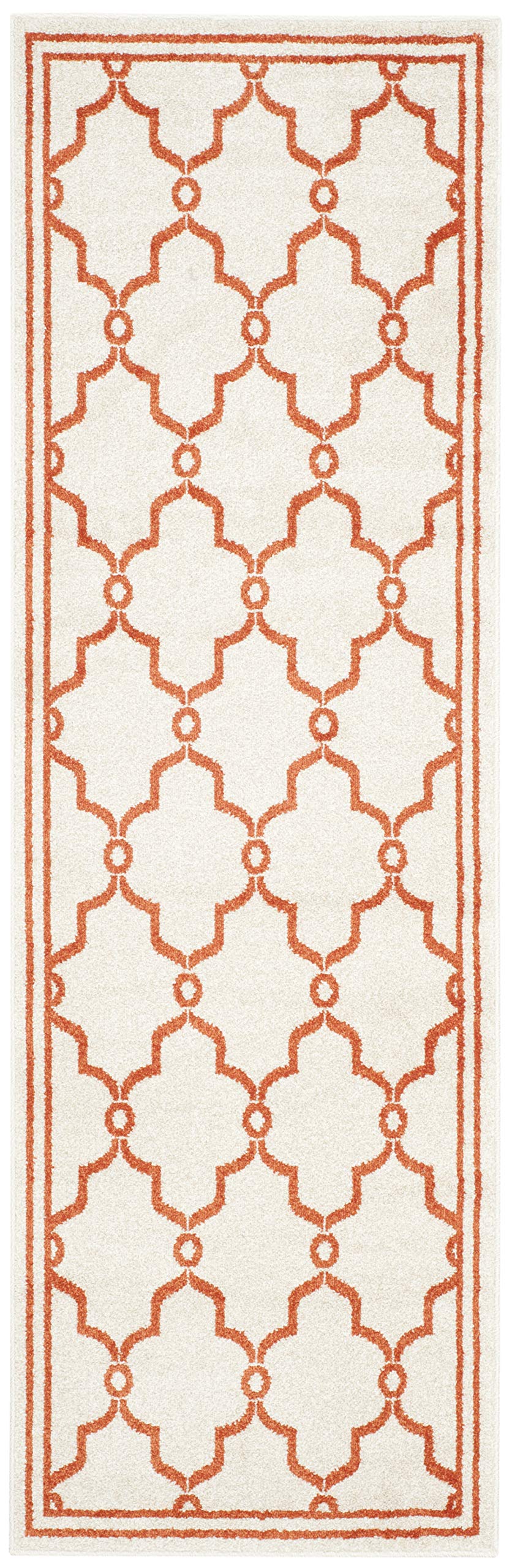 Safavieh Amherst Teppichläufer – 60 X 270 Cm, Dunkelgrau/beige, Für Innen & Außen, Polypropylen
