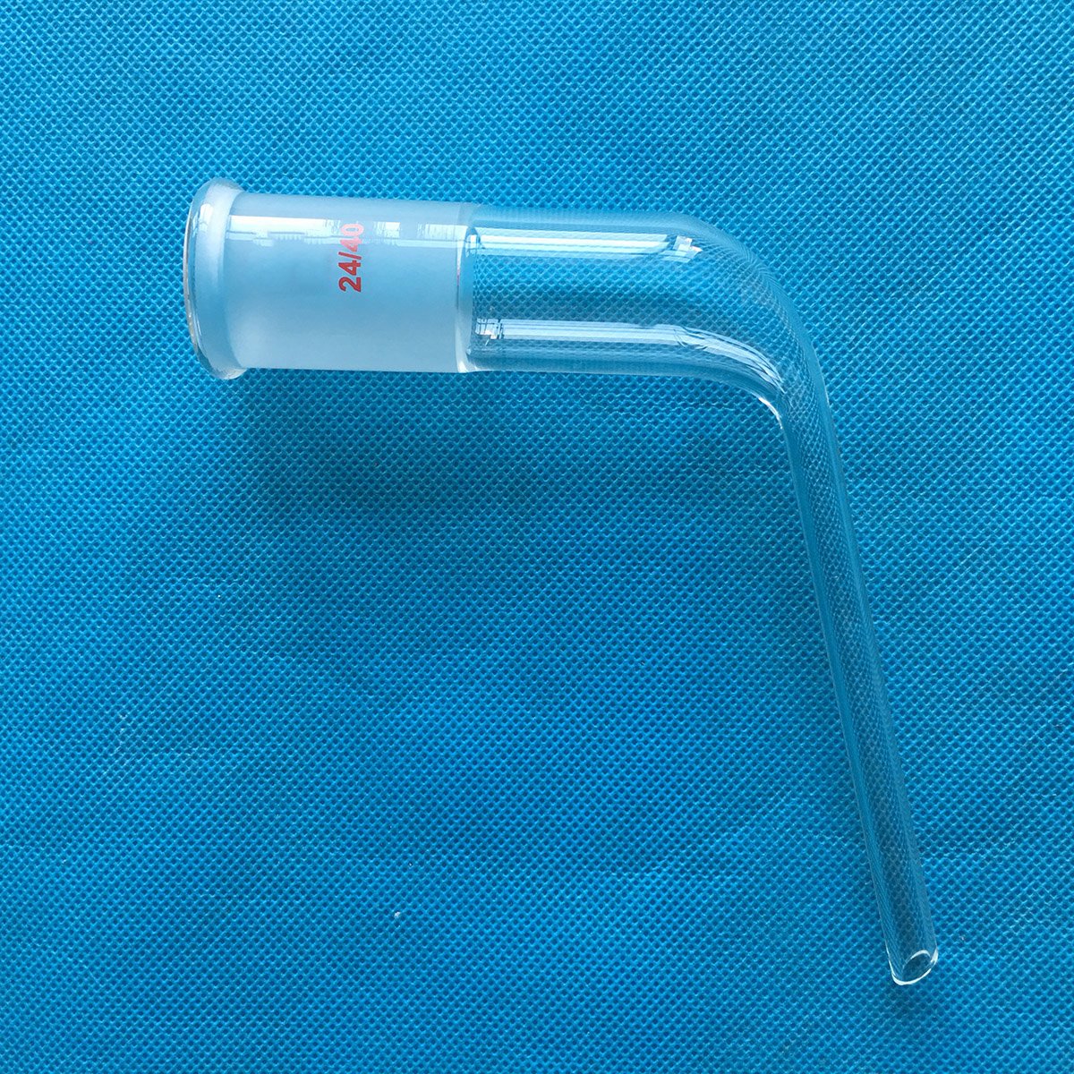 Glass Distillation Adapter 105 Bent 24/40 Ground Glass Joint with 10 mm Drip Tube