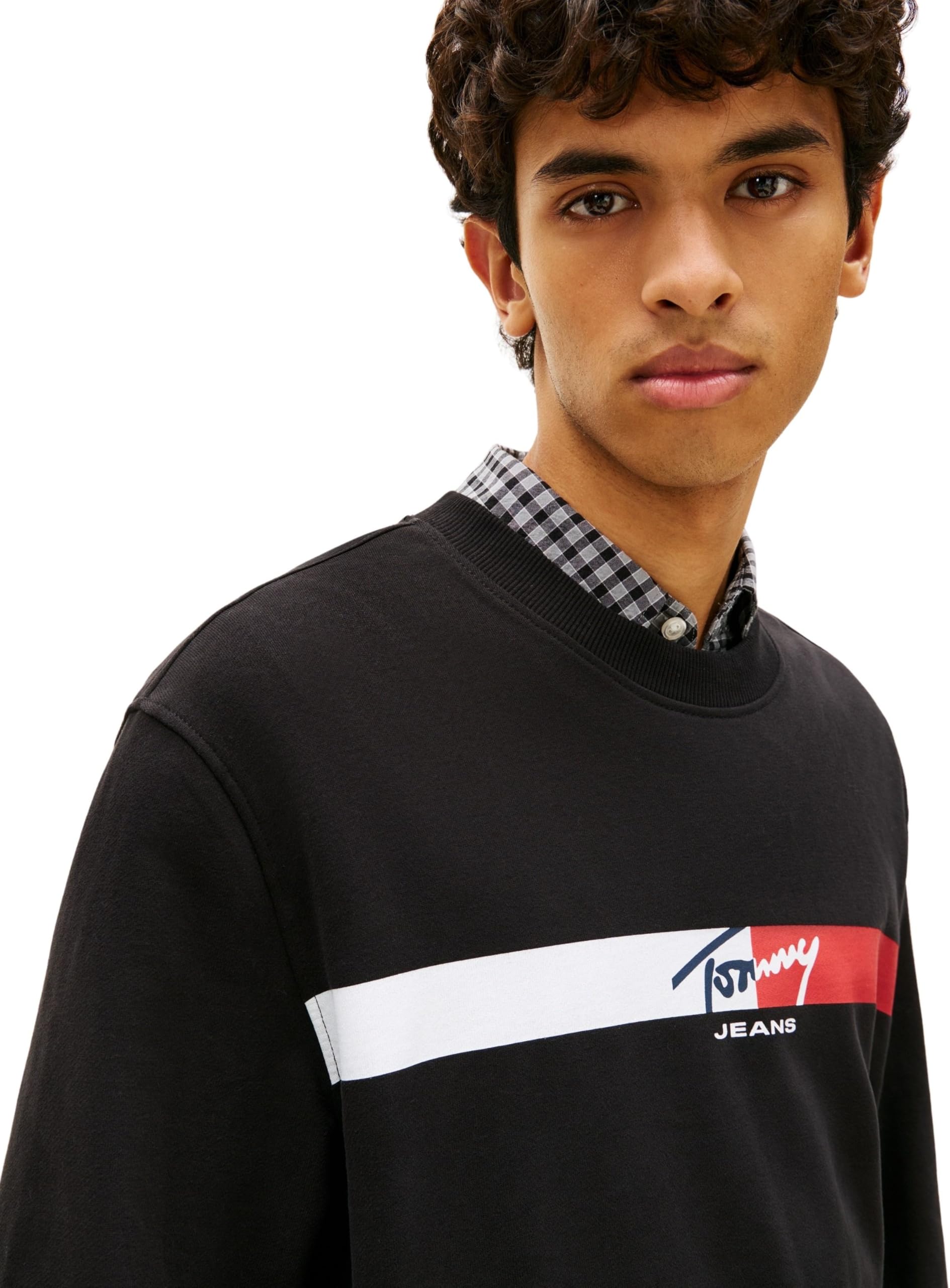 Tommy Jeans Herren TJM Reg Sign Stripe Cnck EXT Dm0dm23019 Pullover-Sweatshirt (1er Pack)