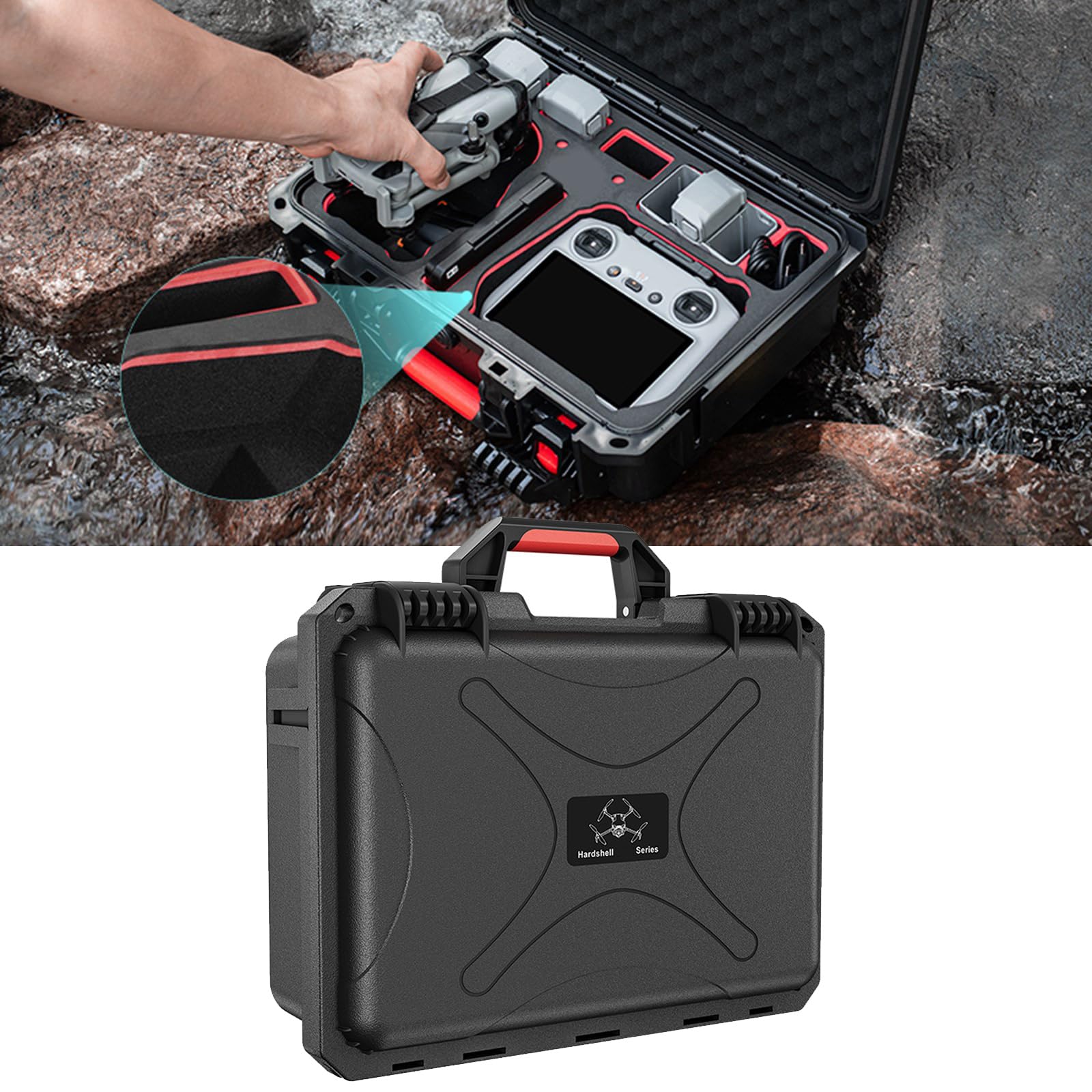 Ergonomisches Design mit komfortablem Gurt für Wandern, Camping und einfachen Transport, sichere Schutzhülle