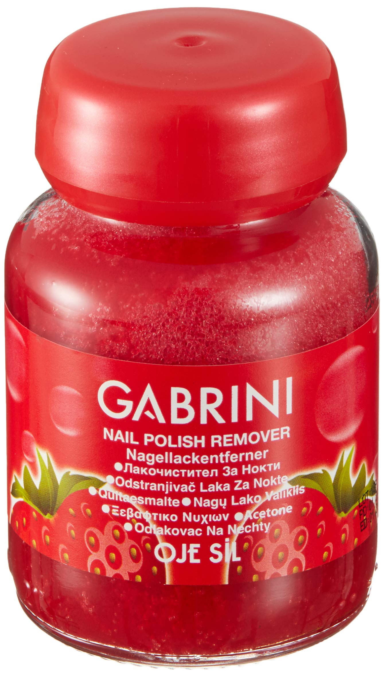 Gabrini Cam Şişe Aseton Çilek 1 Paket (1 x 1 Adet)