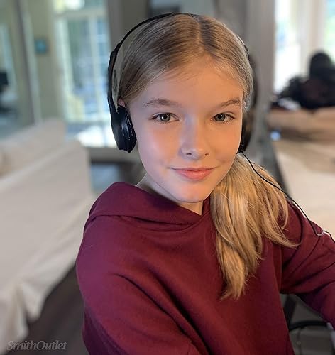 Miniatura 4 de SmithOutlet Paquete de 50 auriculares para aula a granel para estudiantes de aula escolar K-12 | Con cable en la oreja | Compatible con Chromebook,