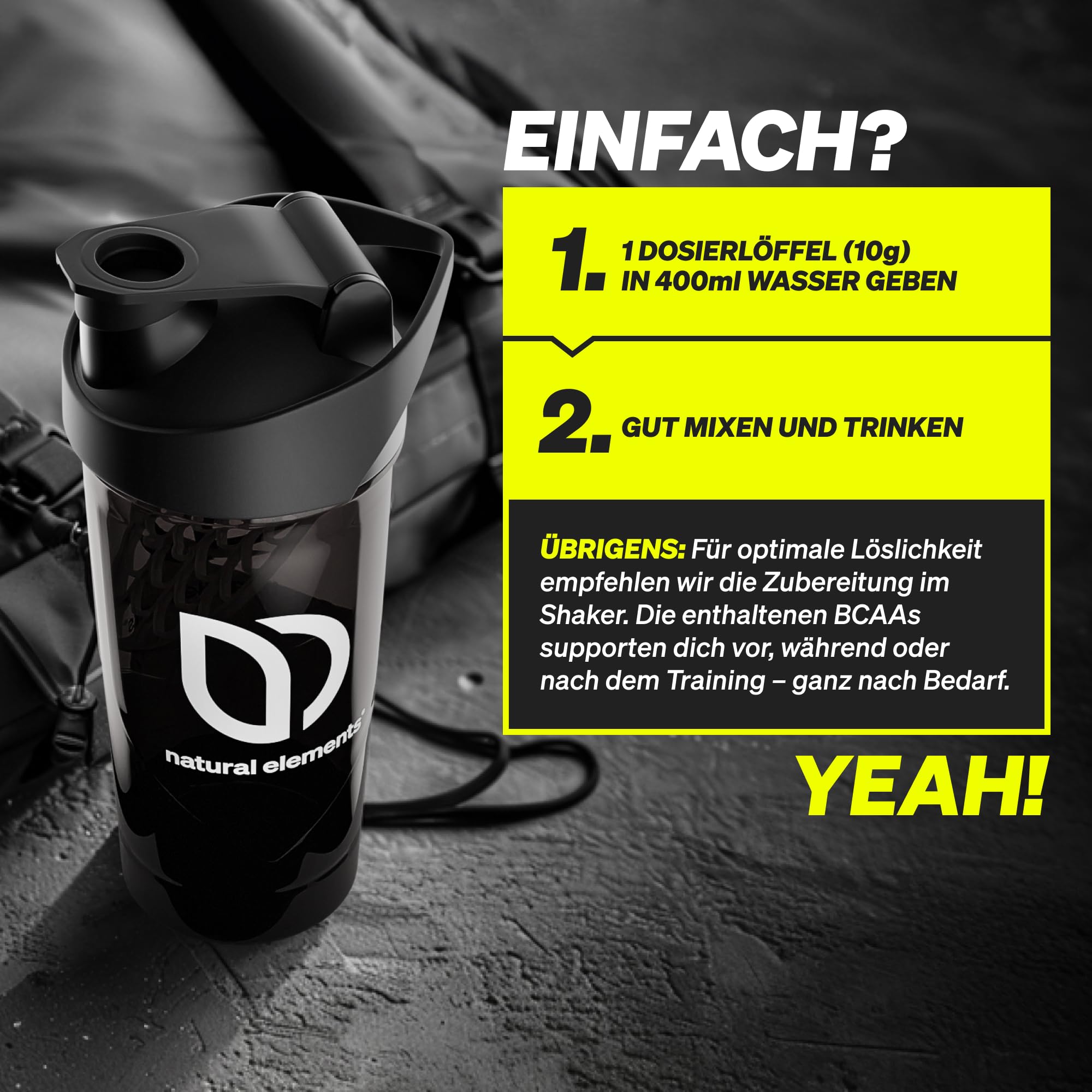 BCAA Pulver – Geschmack: Pfirsich Eistee – 30 Portionen (300g) – Leucin, Isoleucin & Valin im 2:1:1 Verhältnis – kalorienarm, fett- & zuckerfrei* – ohne Acesulfam K – in Deutschland entwickelt