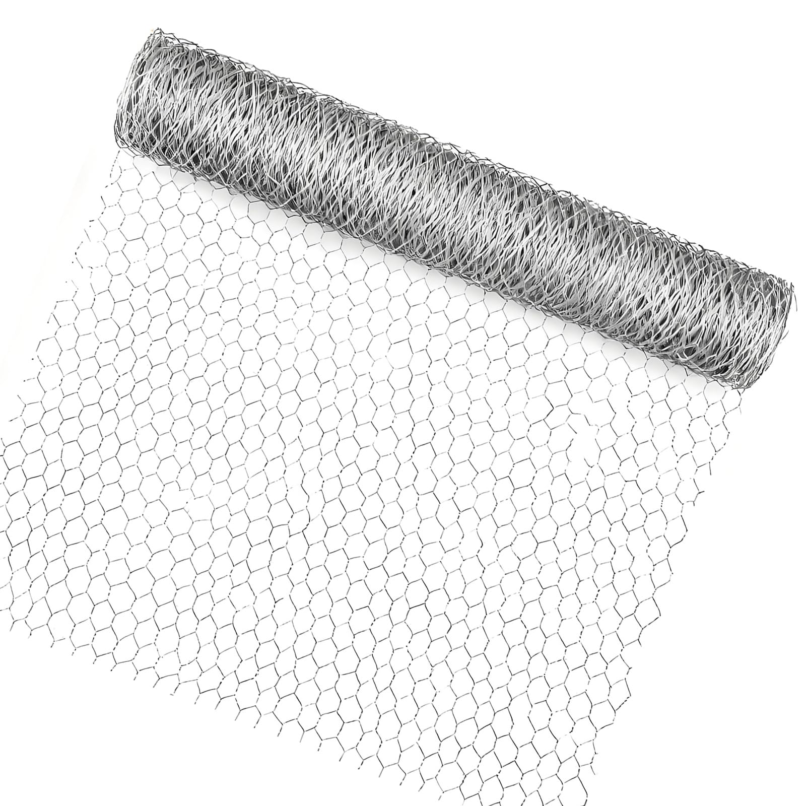 Generico Recinto Metallico Rinforzato per Rete per pollame per Gabbia per pollame Conigli per Uso agricolo Cortile Esterno Protezioni per Animali Recinzione in Acciaio zincato