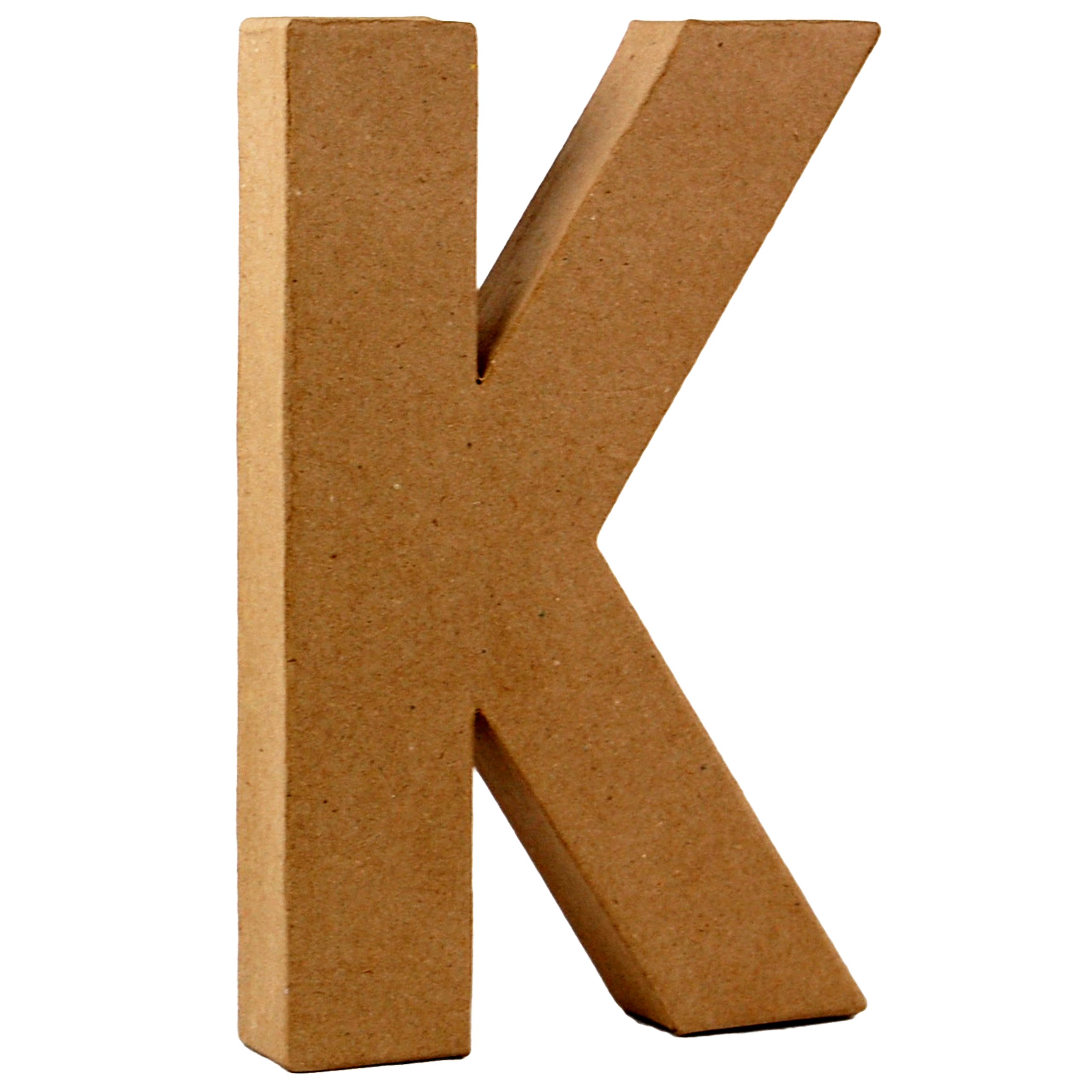 Country Love Crafts 8.25-inch/ 20.5cm 3D Letter K Papier Mache