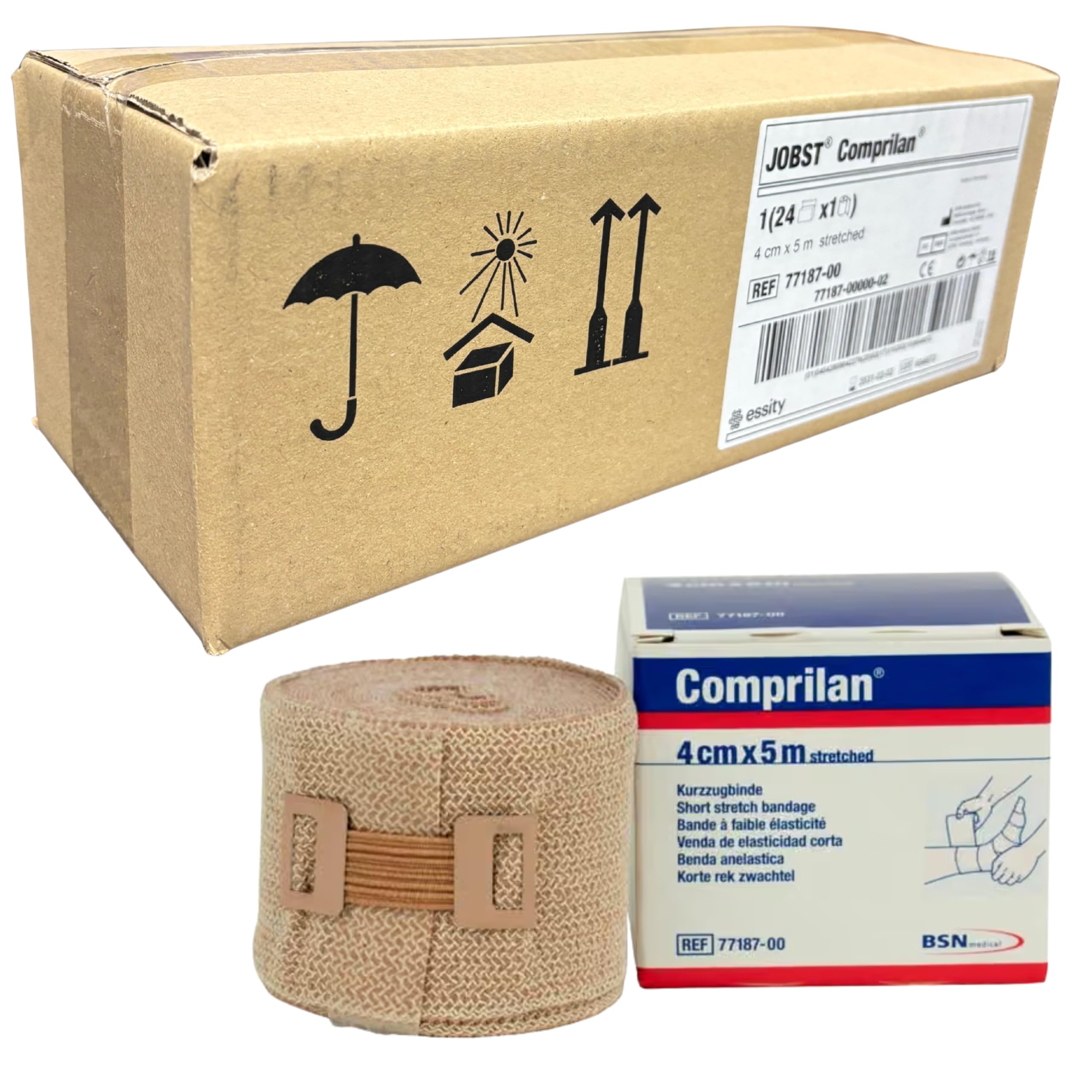 Short Stretch Compression Bandage, 6cm x 5m Stretched, Latex Free Bandage — Amazon image 5