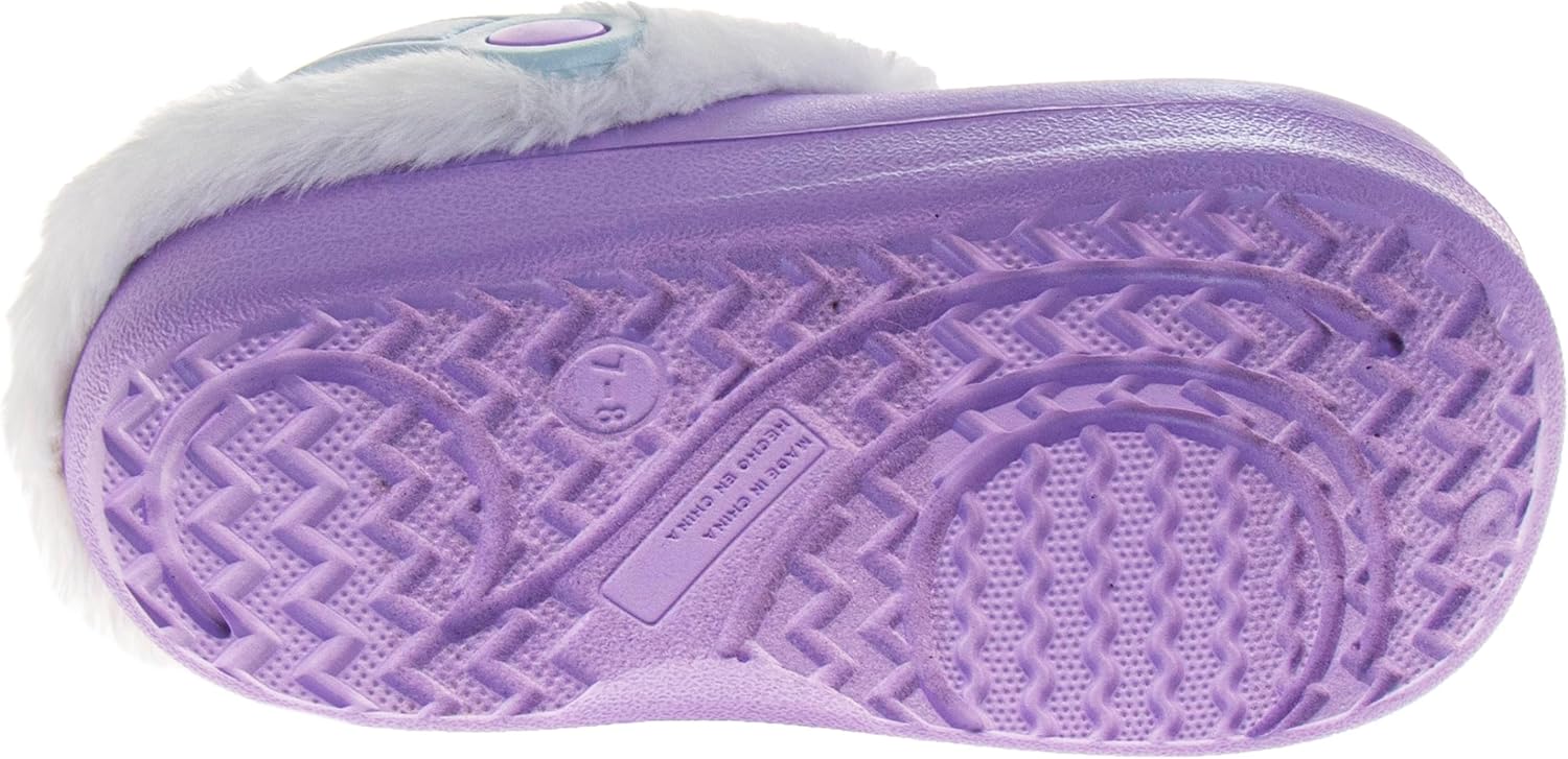Disney Stitch Spiderman Frozen Cars Lightning McQueen Clogs Fur Fluffy Warm for Boy Girl Indoor Outdoor Sandals For Kids sizes: 5-10 Toddler 11-13 Little Kids / 1-5 Big Kids - Image 5