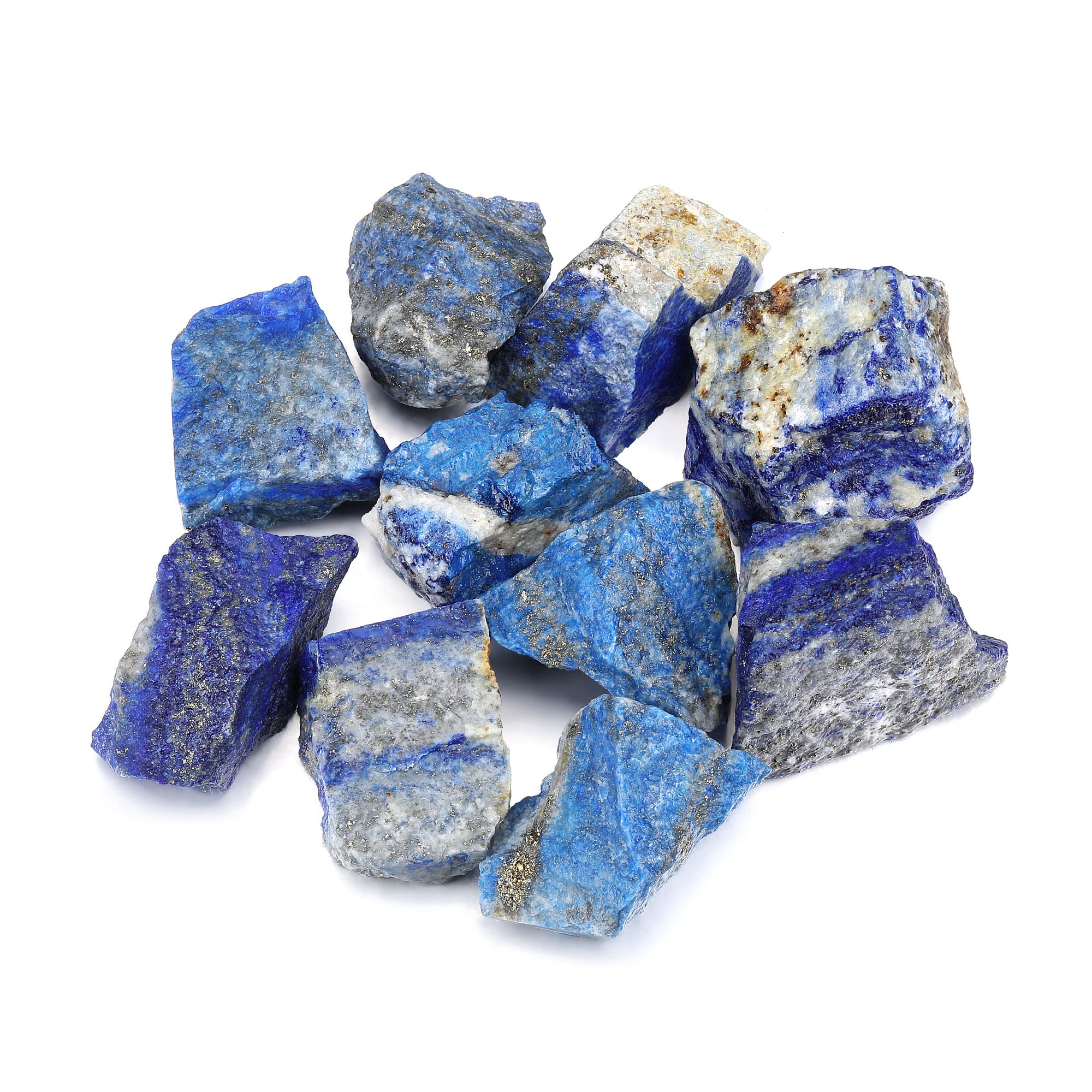 CrystalTears Lapis Lazuli Crystal Rough Stones Bulk Natural Raw Rock Quartz Healing Crystals Gemstones for Reiki Healing, Tumbling, Cabbing, Polishing, Wire Wrapping, Fountain Rocks, Decoration