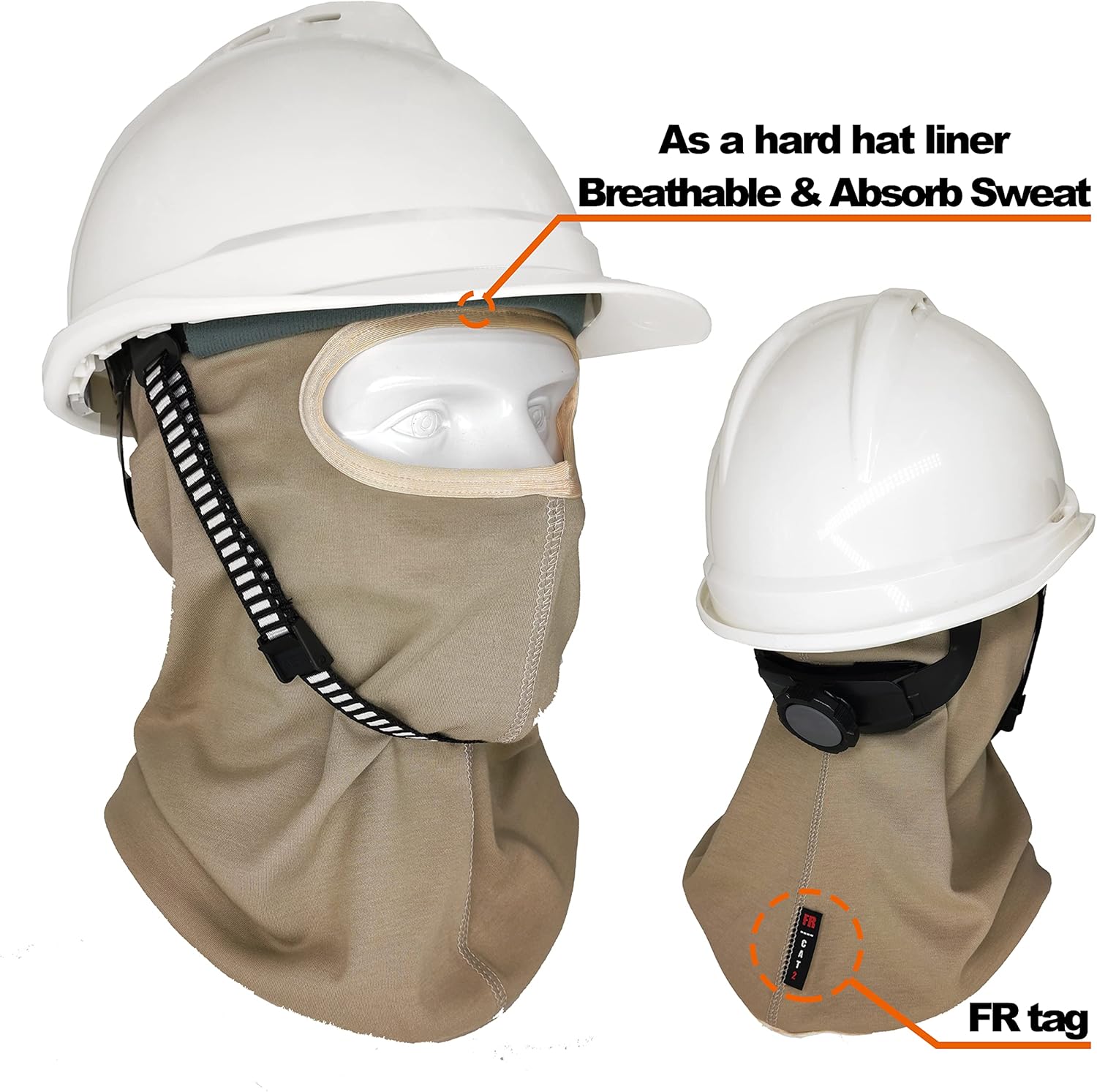 FR Balaclava Face Mask Flame Resistant Balaclava FR Mask for Men Arc Rated NFPA2112 CAT2 Cover Hood for Welding - Image 2