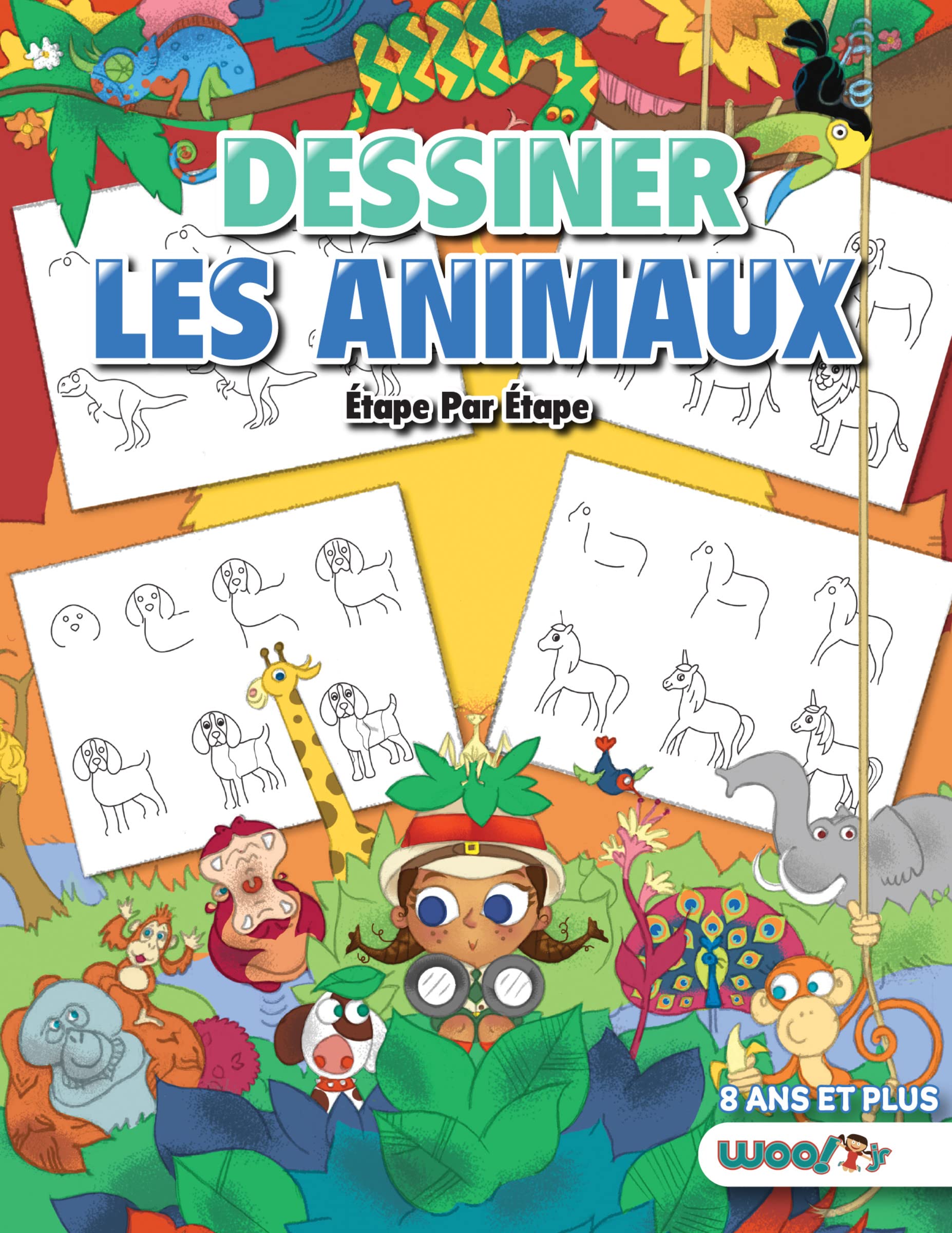 Dessiner les Animaux, Étape par Étape: 365 Dessins d'Animaux pour les Enfants