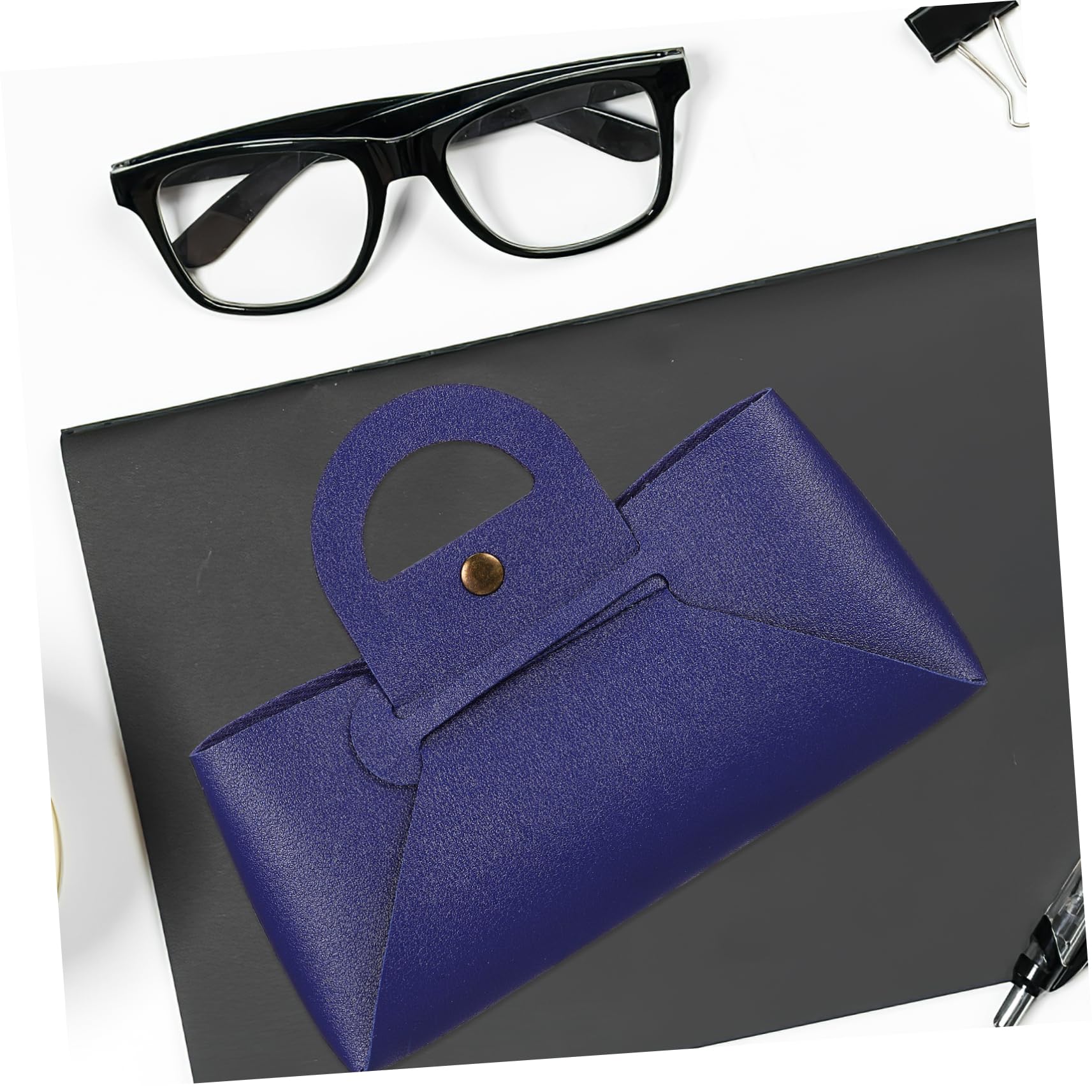 Set da 4 Borsa per Occhiali da Sole in Pu Resistente All'acqua e Leggera con Manico, Custodia Occhiali da Viaggio Raffinata per Atmosfera Estiva e Attività Outdoor