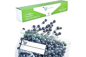 ZAPLOC 2-Gallon Freezer Bags with Double Zipper Locks (25-count): Protect Food Freshness