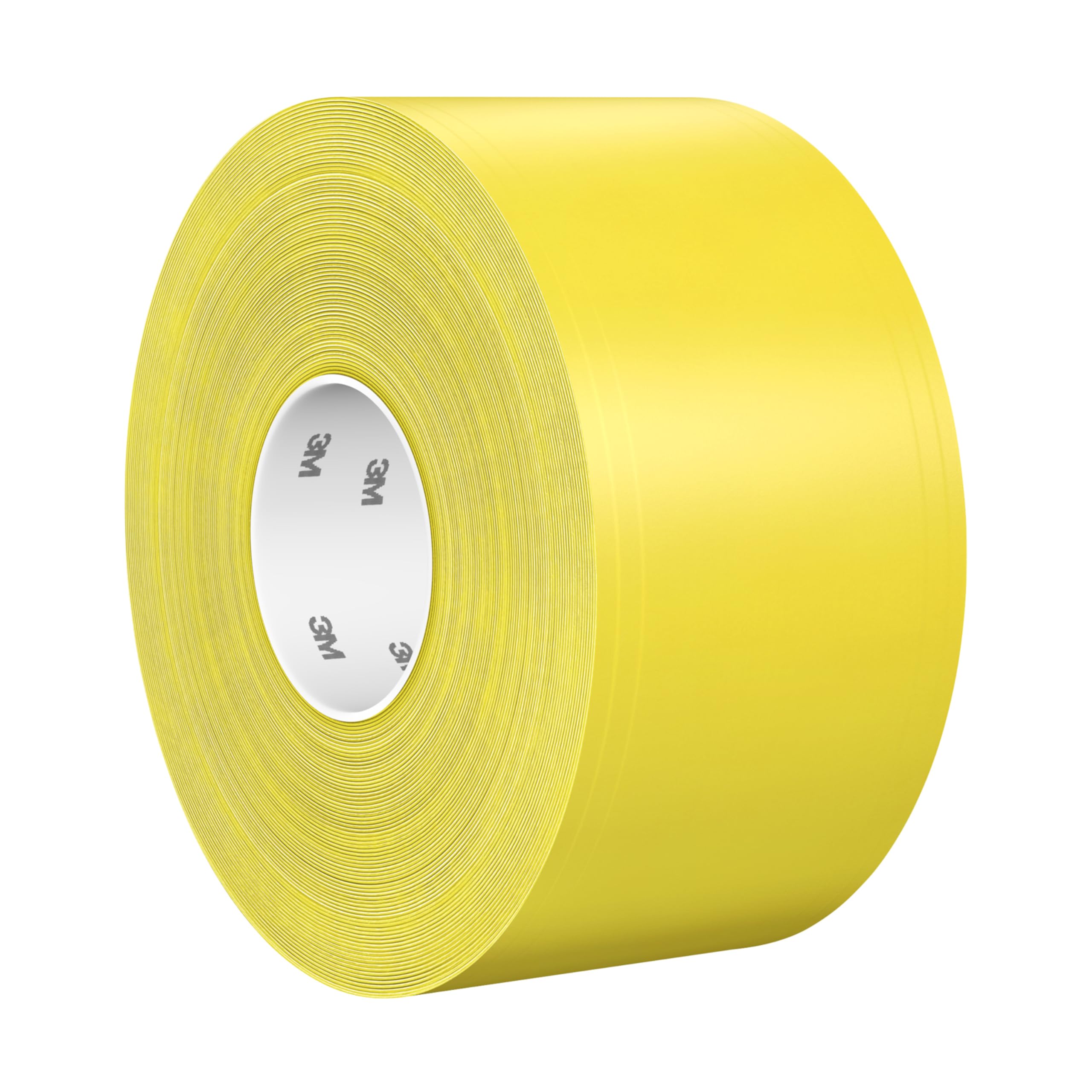 3M Langlebiges Bodenmarkierungsband 971, Gelb, 101.6 mm x 32.9 m, 0.43 mm, Einzeln verpackt zur bequemen Entnahme