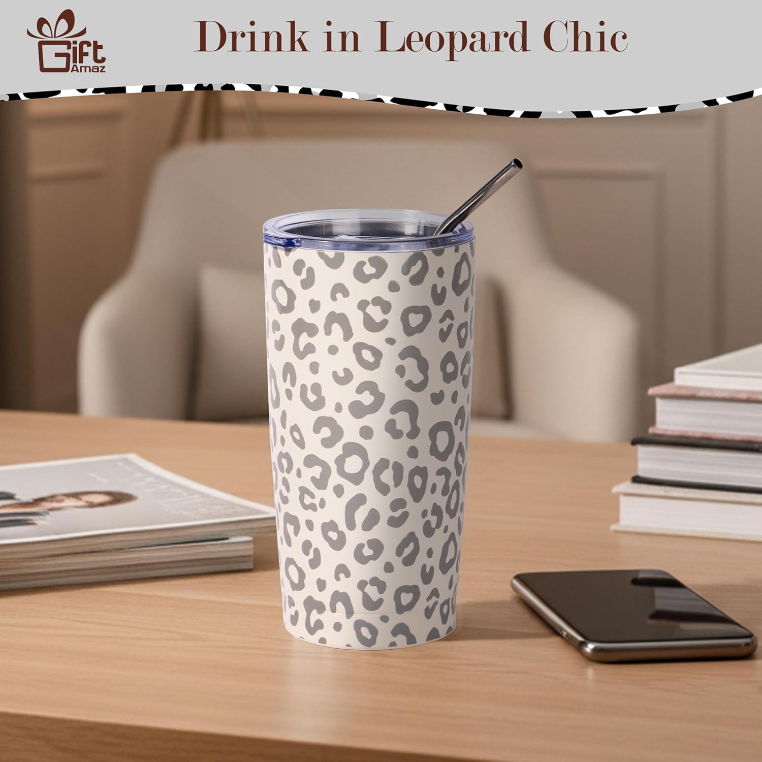 Leopard Gifts for Women, Leopard Print Get Well Gift with Cheetah Tumbler, Tote Bag, Bracelet, Leopard Themed Gifts Coworker Valentines Day Birthday Gift Basket for Women Girls Mom Wife - Image 4