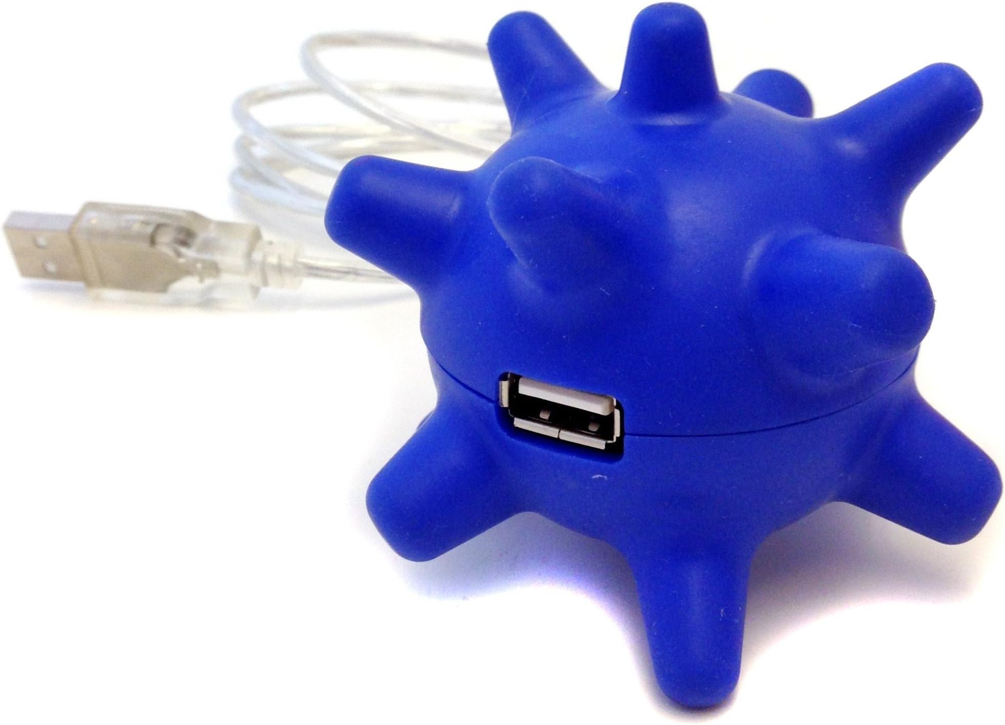 V9 X 0400068 Soft Hub USB Socket Lead, Blue
