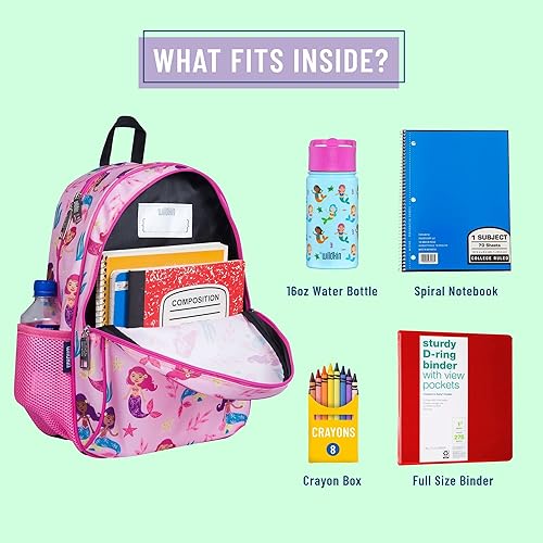 Miniatura 3 de Wildkin Mochila infantil de 15 pulgadas para niños y niñas, perfecta para primaria primaria, mochila para niños con espalda acolchada y correa