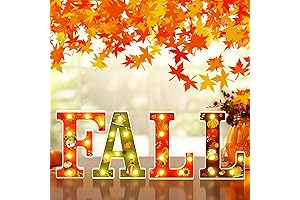 4 LED Marquee Light Up Letters "FALL" for Thanksgiving Decor