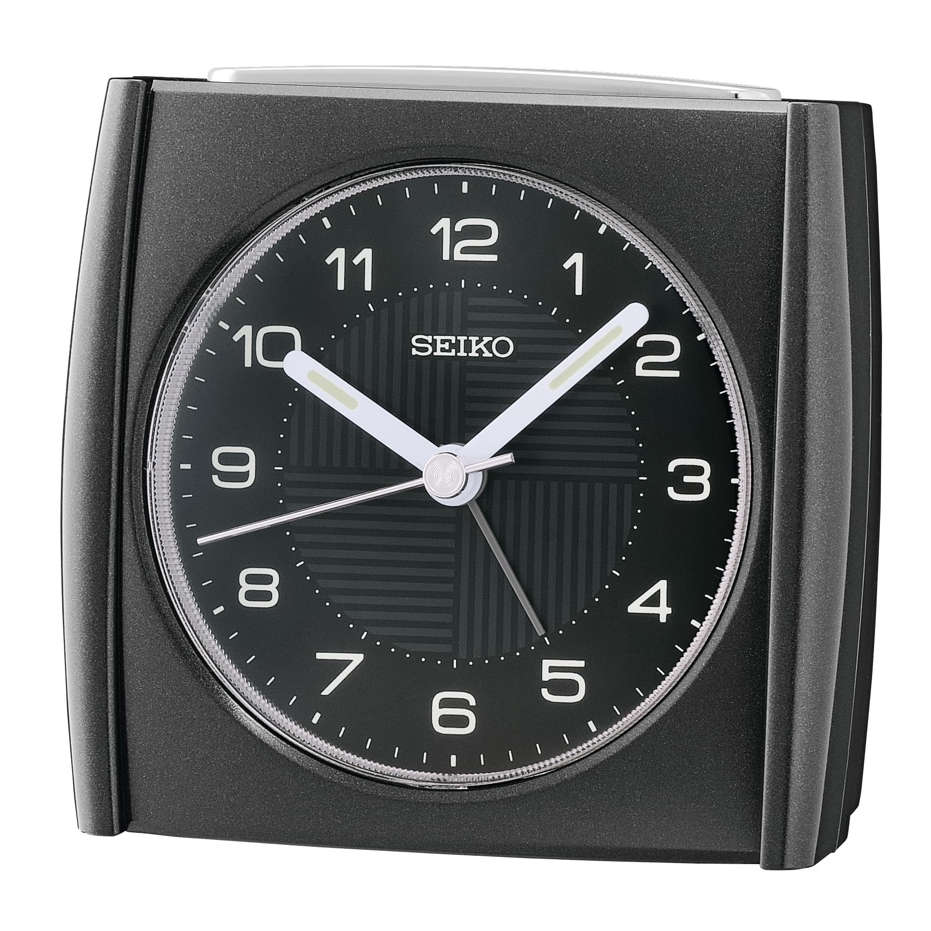 Seiko Clocks Alarm Clock, Black, Standard
