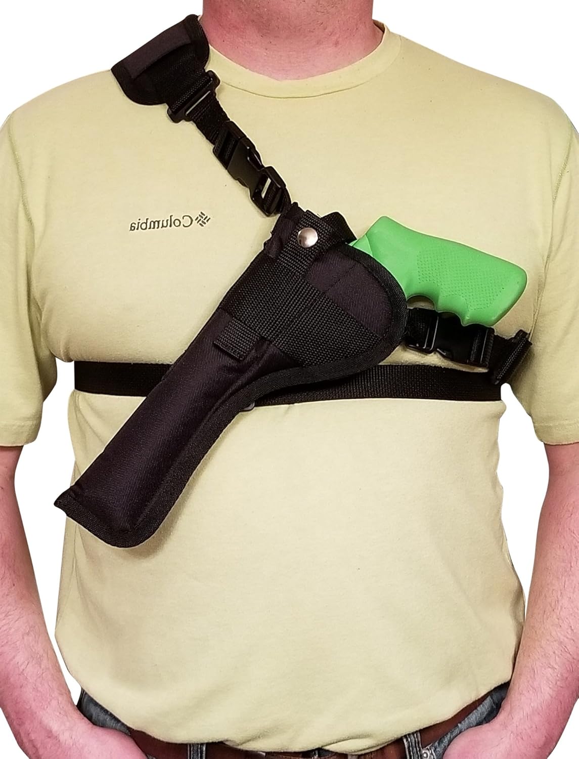 Chest/Shoulder Gun Holster | Fits Ruger Redhawk/Super Redhawk/Super Blackhawk Revolver with 5.5" - 10.5" Barrel and Other Similar Sized Revolvers