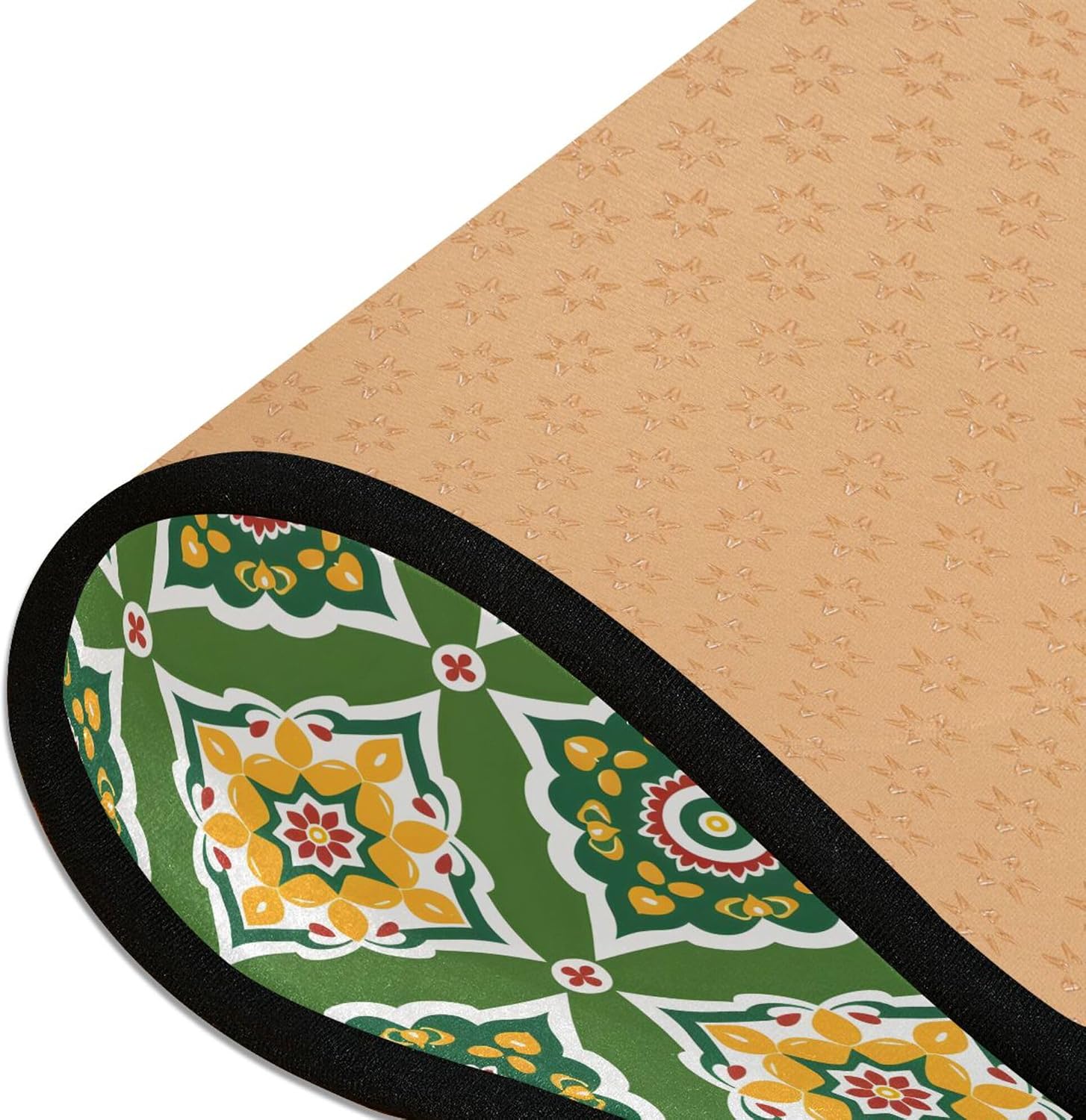 MNSRUU Long Runner Rug for Hallway Retro Flowers Boho Area Rug 2x6 FT Hallway Runner Rug with Rug Gripper Decorative Runner Rug for Entryway Indoor Mat for Corridor Kitchen Bedroom