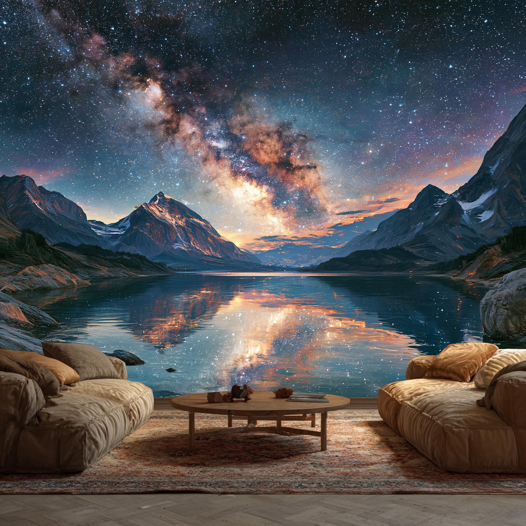 Generic Galaxy Mountain Wallpaper Murals — image 1