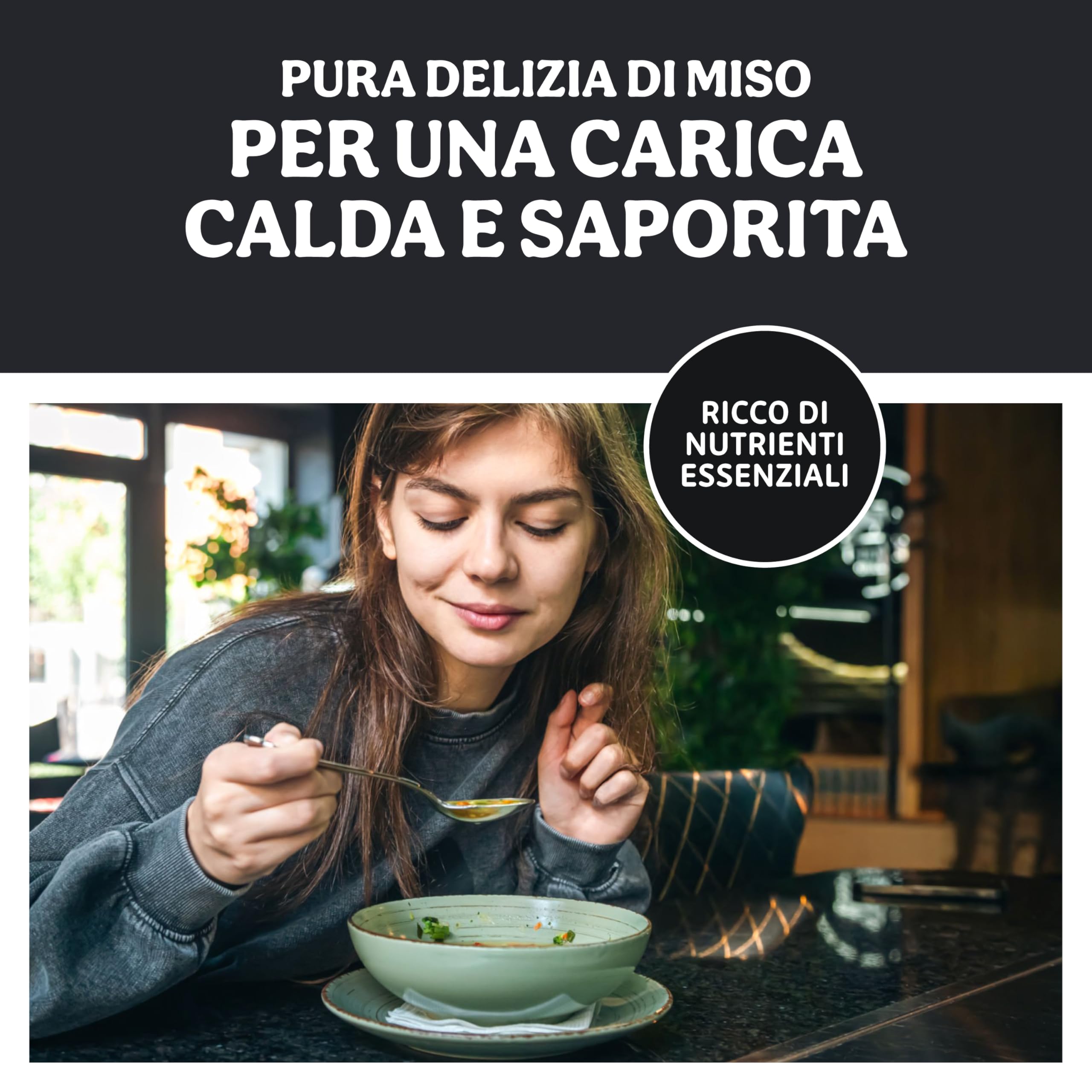 Probios Sopa de miso roja instantánea con algas Wakame bio embalaje (4x10g) 40g