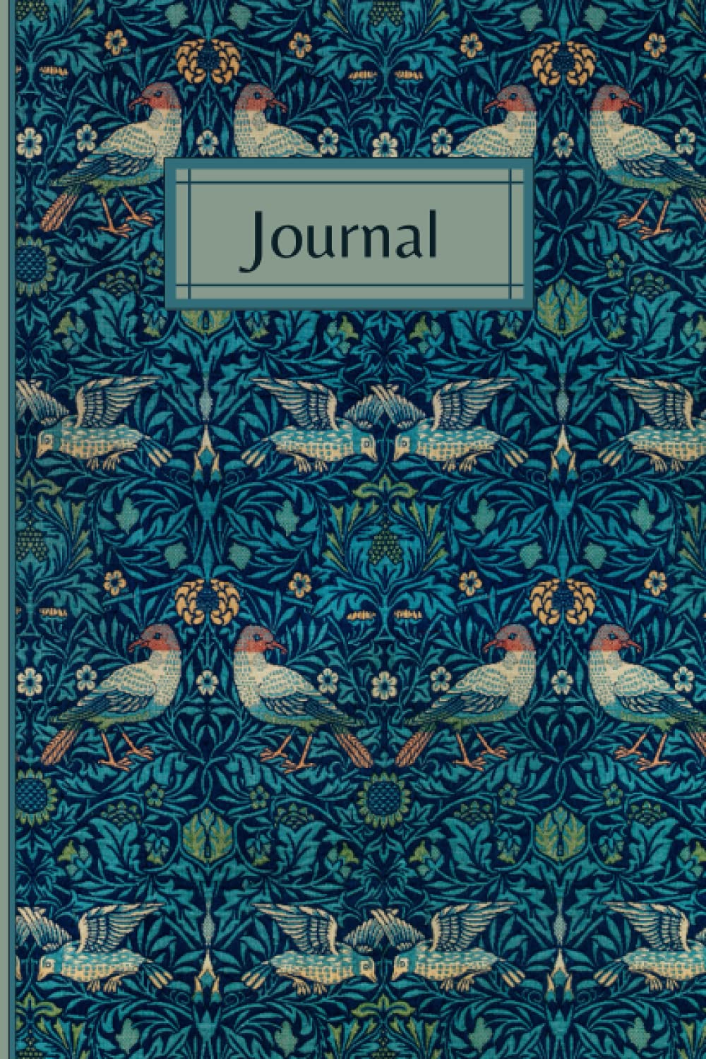 Journal: Birds by William Morris lined journal