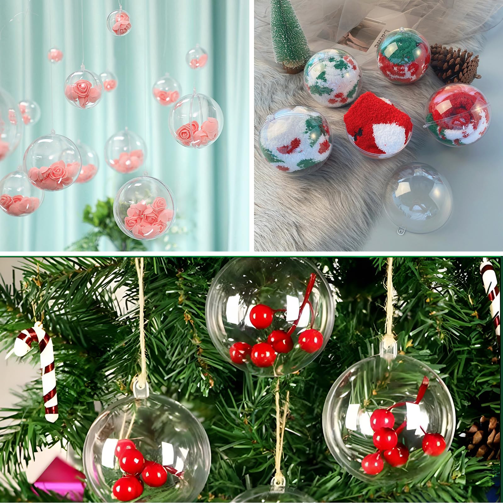 30 Creatve Deas For Fllng Clear Plastc Ornaments | Dy Chrstmas - View #10