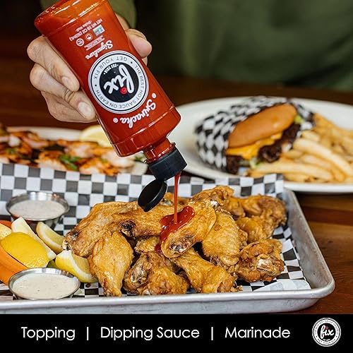 Miniatura 9 de Fix Hot Sauce Salsa Sriracha  Salsa gourmet Siracha salsa de chile natural Sriracha sabor picante y atrevido sin OMG vegano ideal en Pho y Ramen