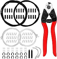 ZGeftcyimao 103pcs Universal Bike Brake & Shift Cable Kit with Stainless Steel Cutter, End Caps, Housing